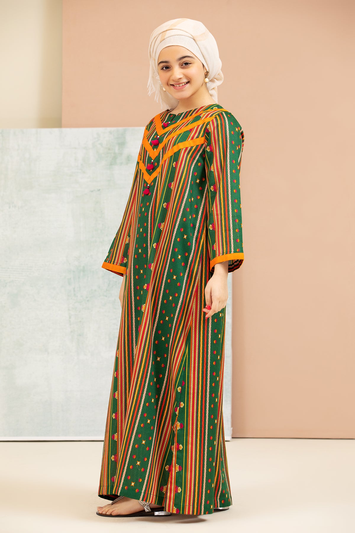 DS21-155-Printed Lawn Kids Fustaan