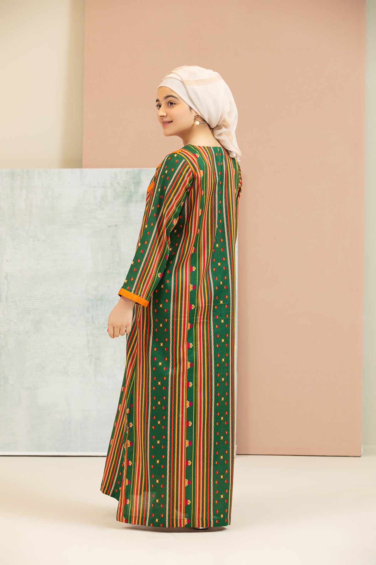 DS21-155-Printed Lawn Kids Fustaan