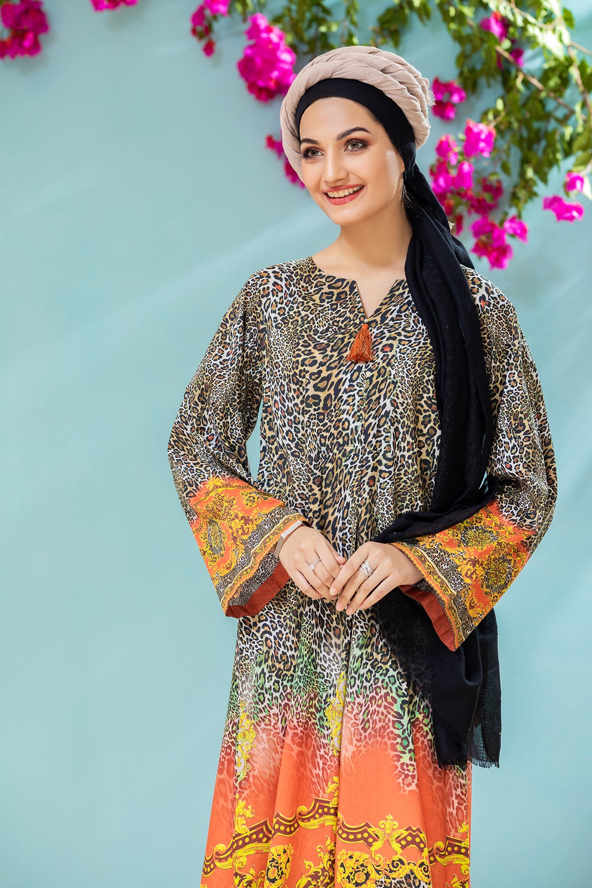 DS21-47 Printed Lawn Fustaan