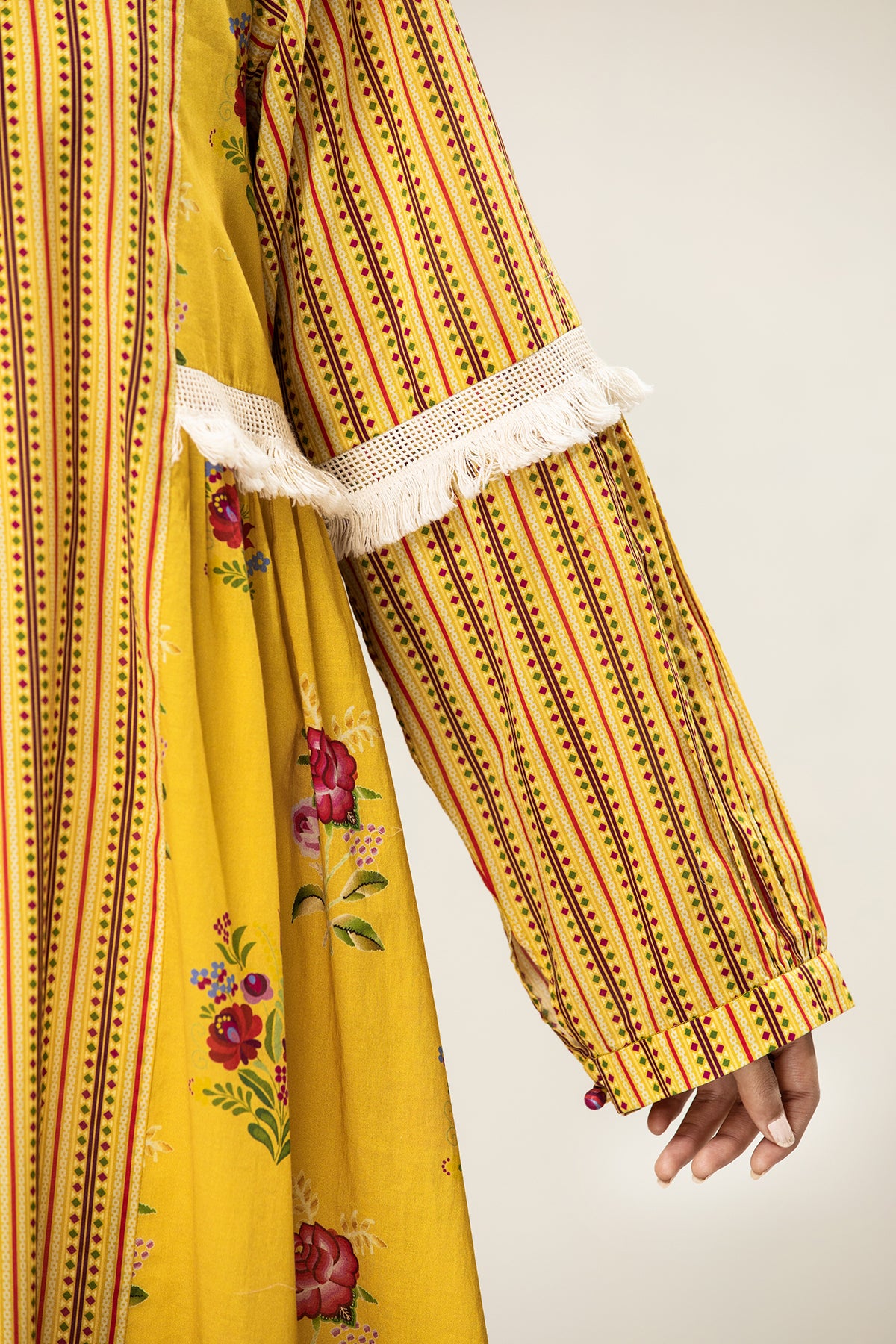 DS21-48-Printed Paneled Lawn Fustaan