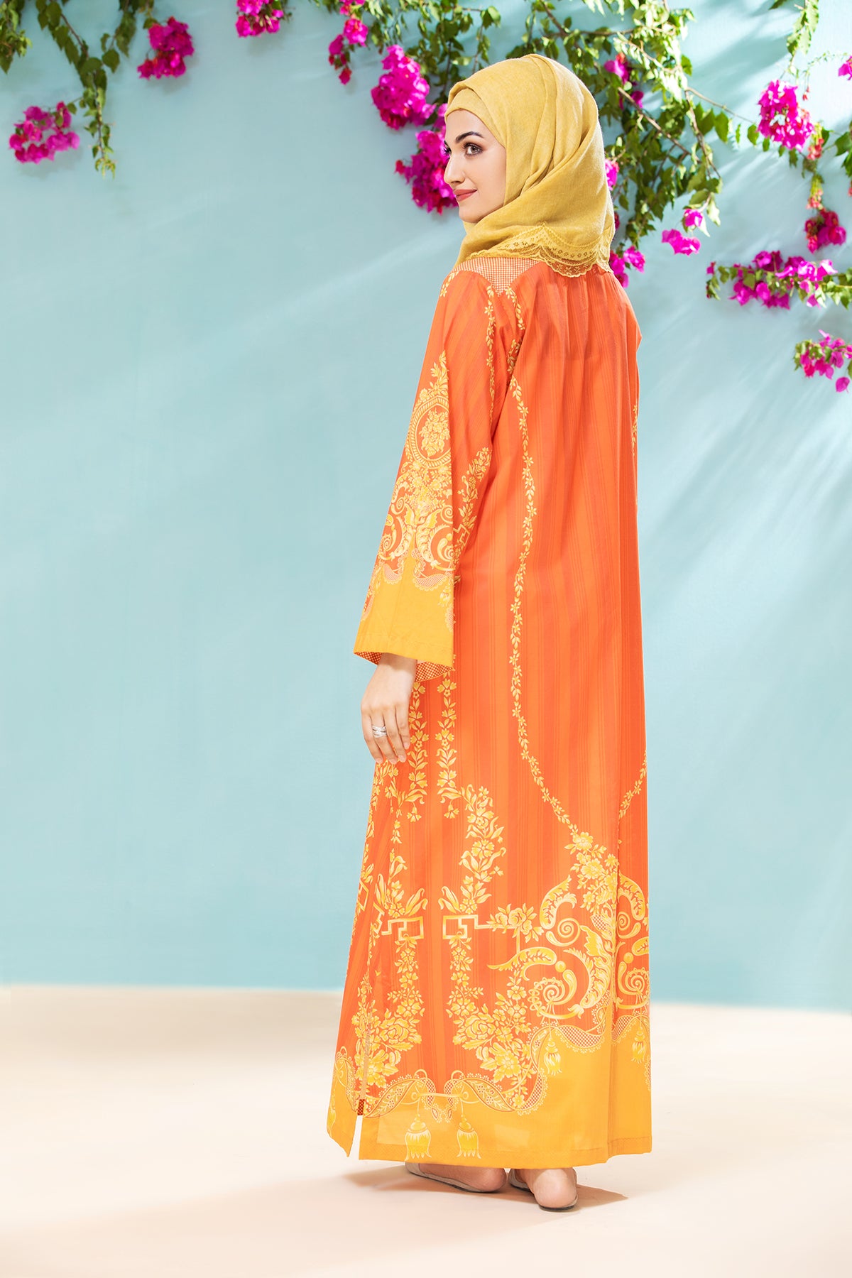 DS21-52-Printed Lawn Fustaan