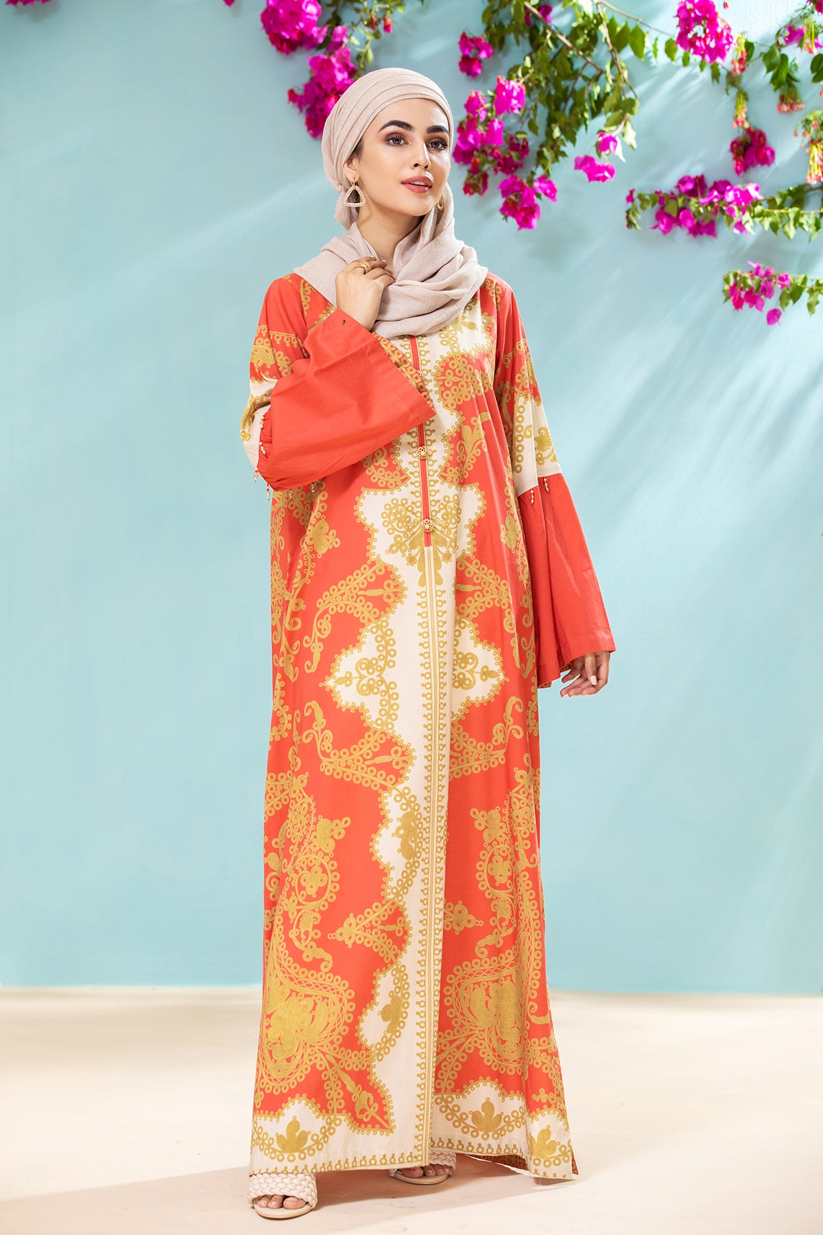 DS21-56-Printed Lawn Fustaan