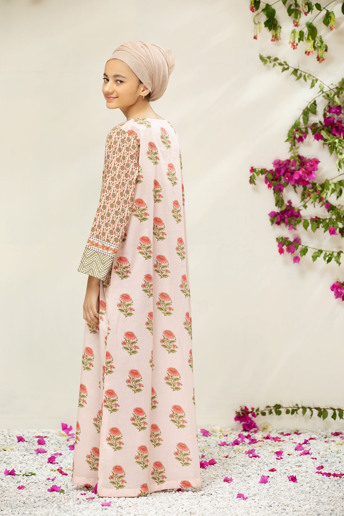 DS21-78/Kids Printed Lawn Fustaan