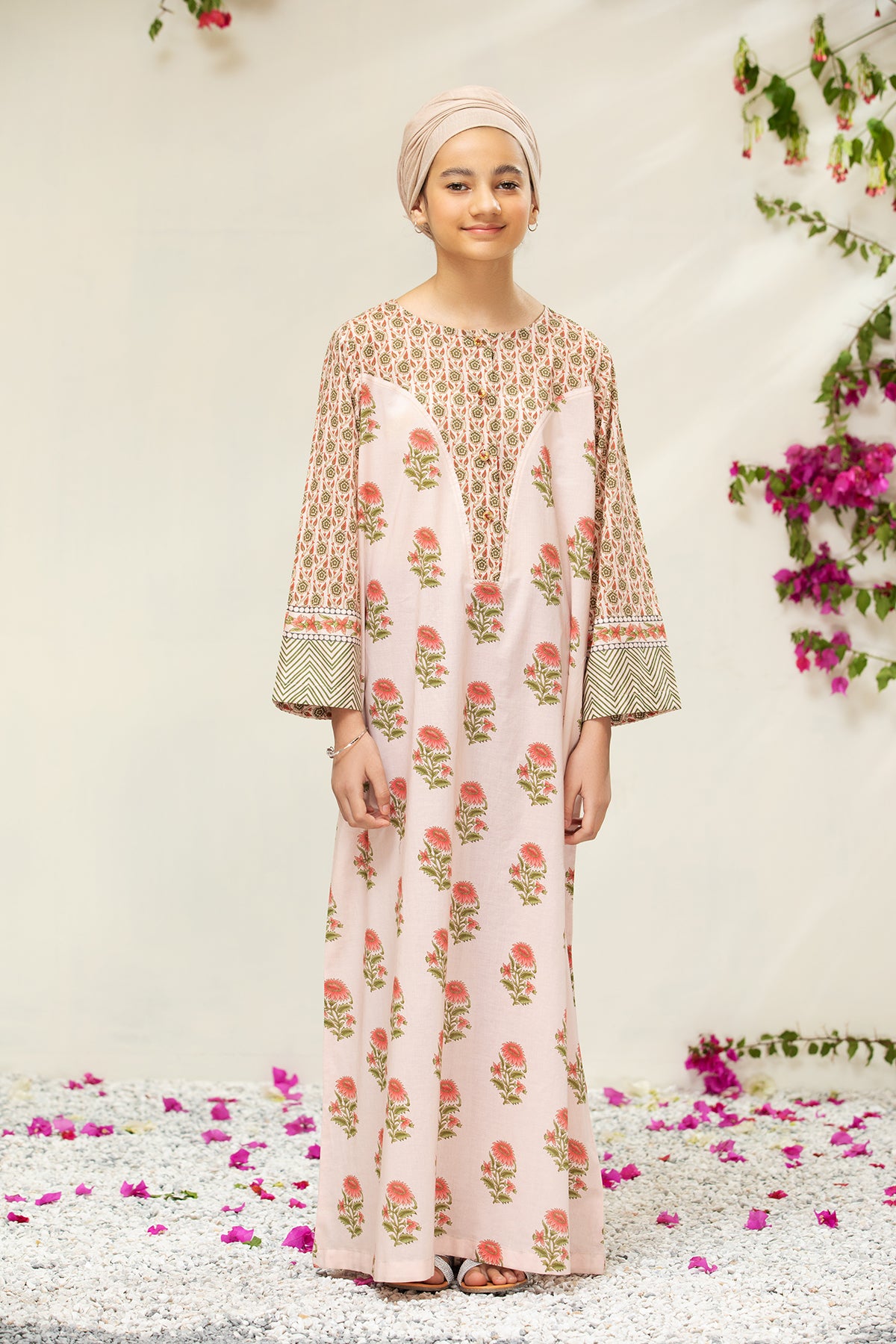 DS21-78/Kids Printed Lawn Fustaan