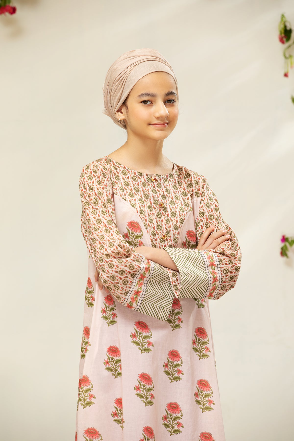 DS21-78/Kids Printed Lawn Fustaan