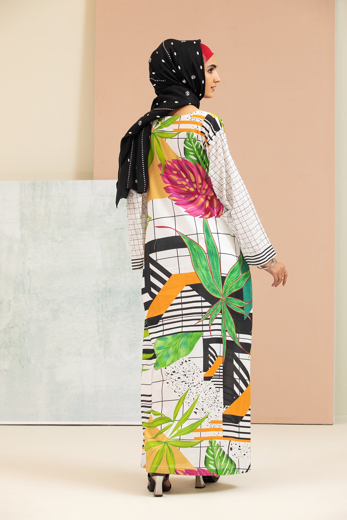 DS21-86 Printed Lawn Fustaan