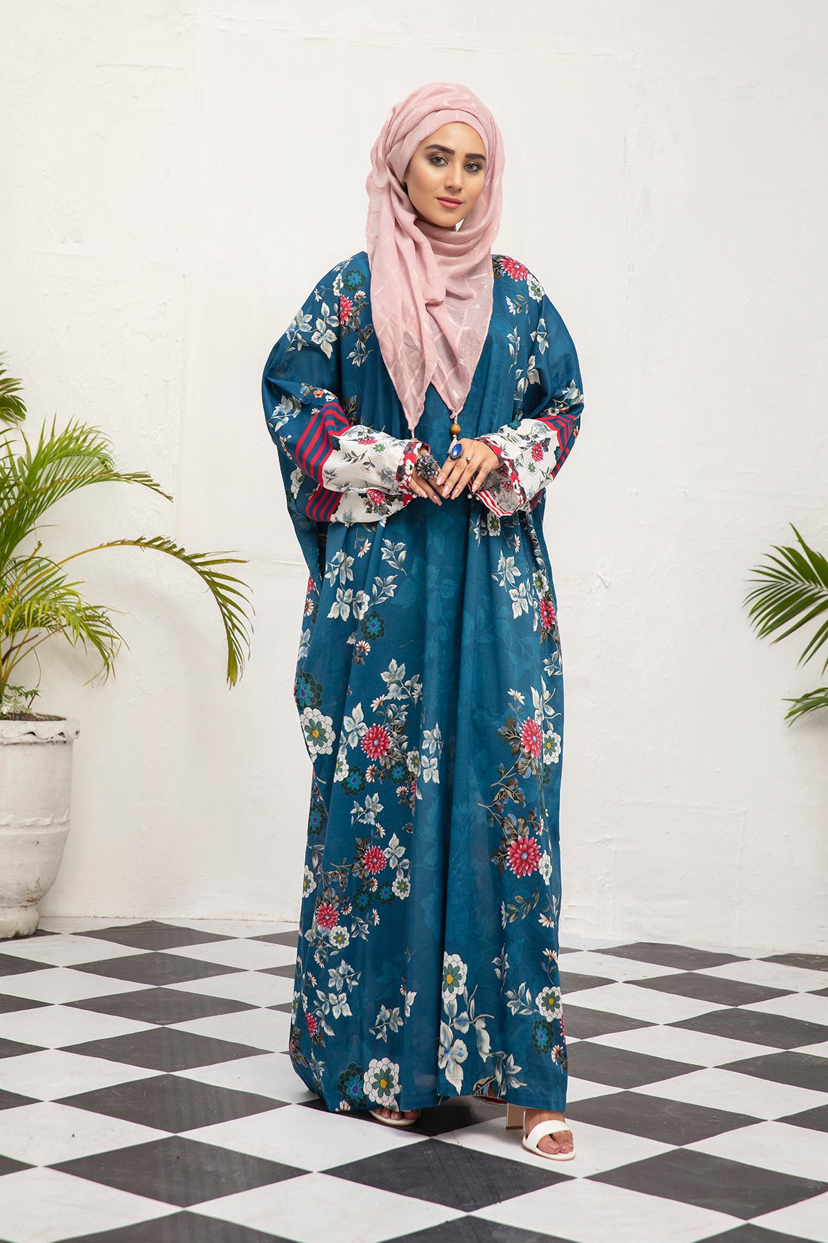DS21-95-Digital Lawn Stitched Fustaan 1PC