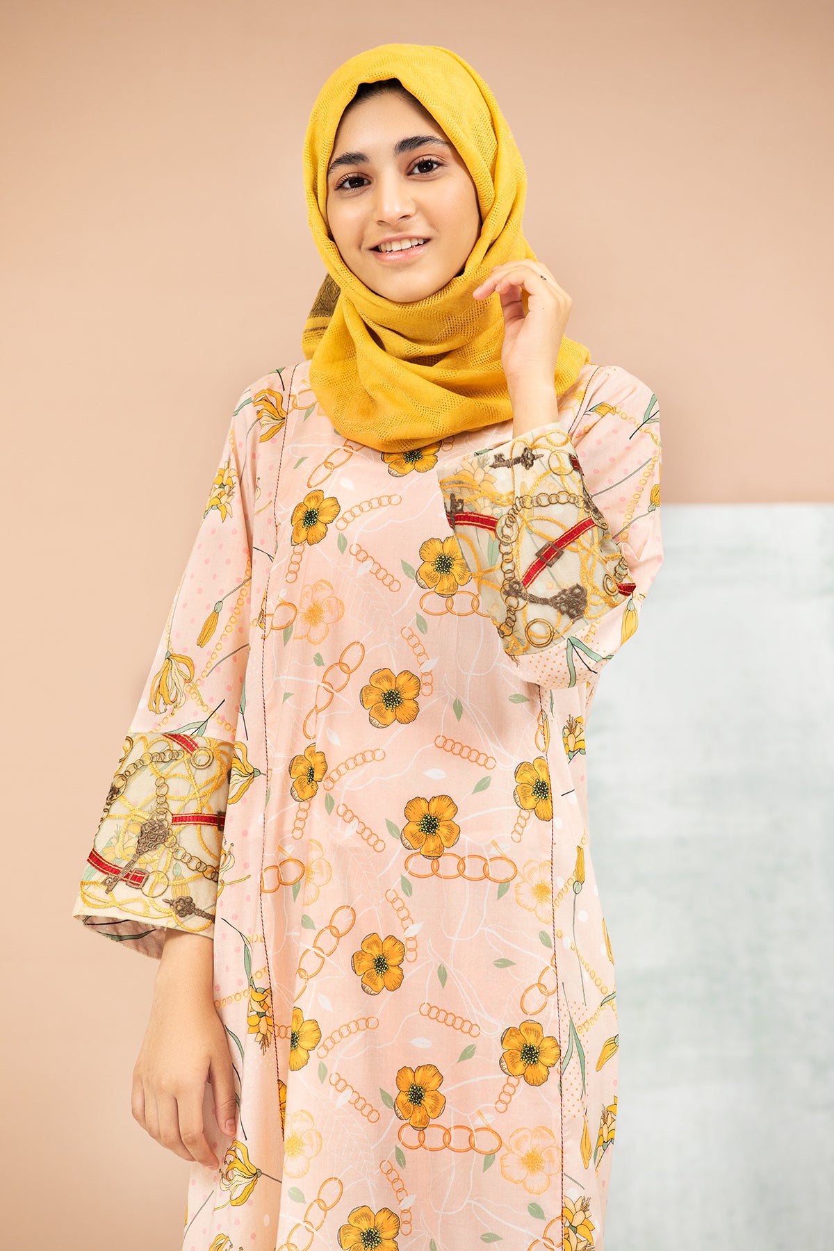 DS21-98 Mix & Match Printed Lawn Kids Fustaan