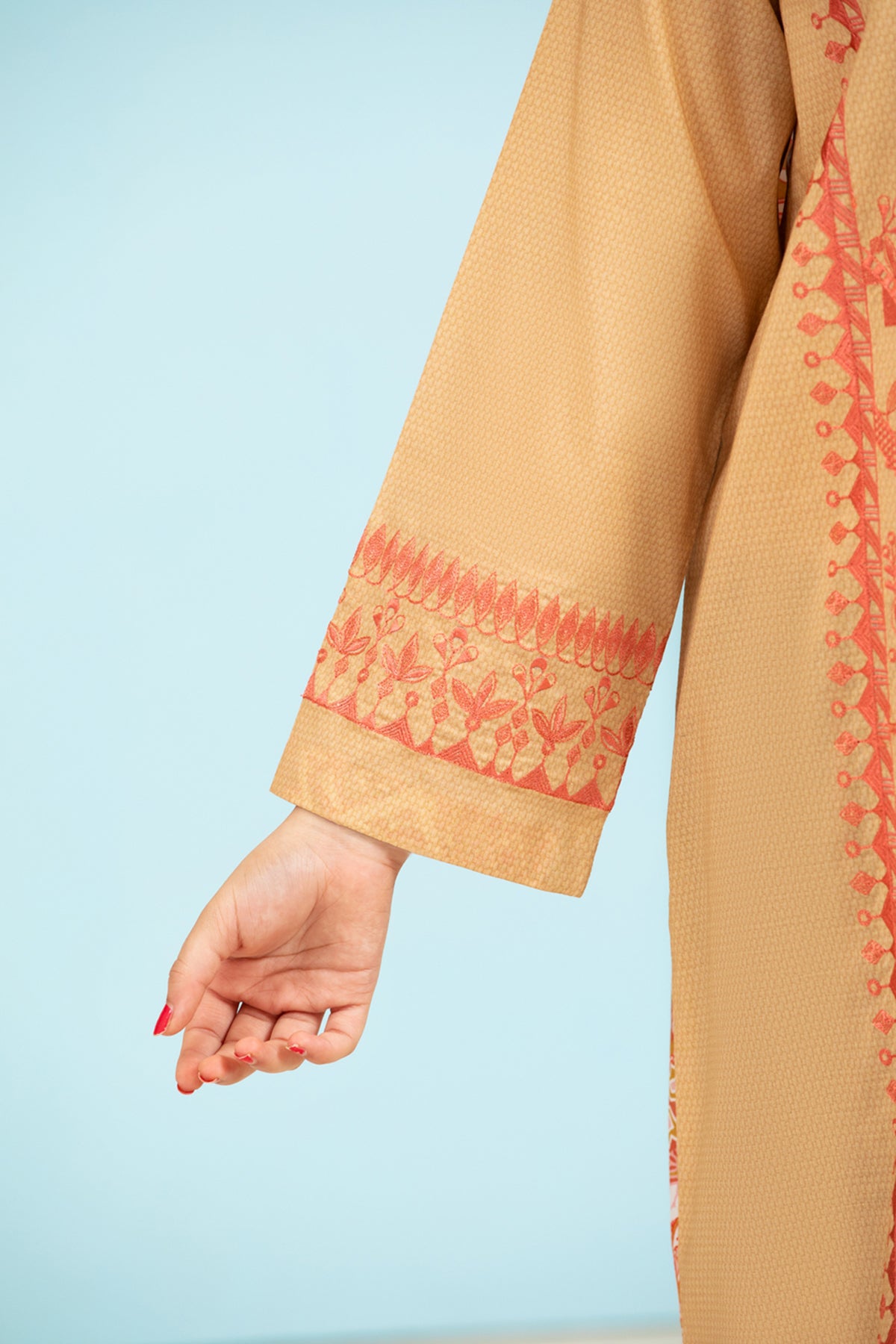 DS21-99 Embroidered Printed Lawn Kids Fustaan