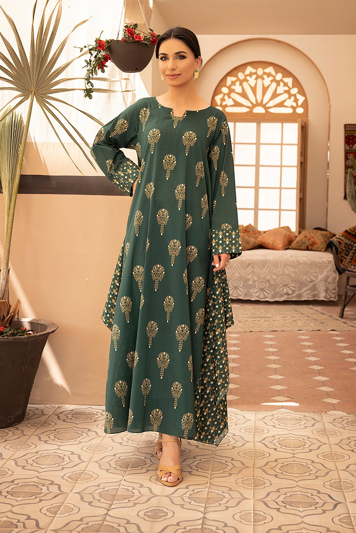 DS22-110-Printed Fustaan 1PC