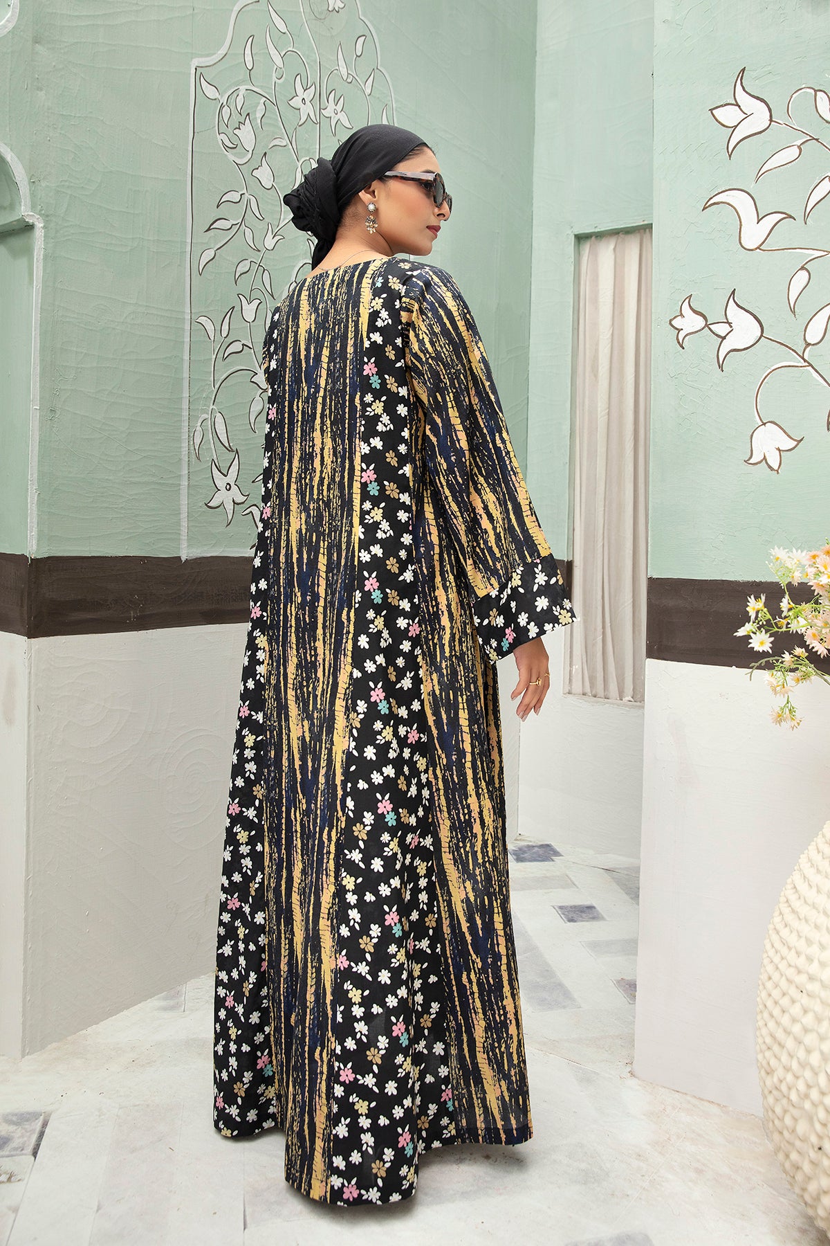 DS22-14-Printed Mix & Match Fustaan 1PC