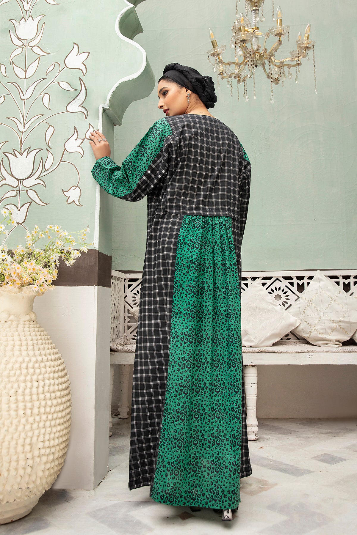 DS22-21-Printed Mix and Match Fustaan 1PC