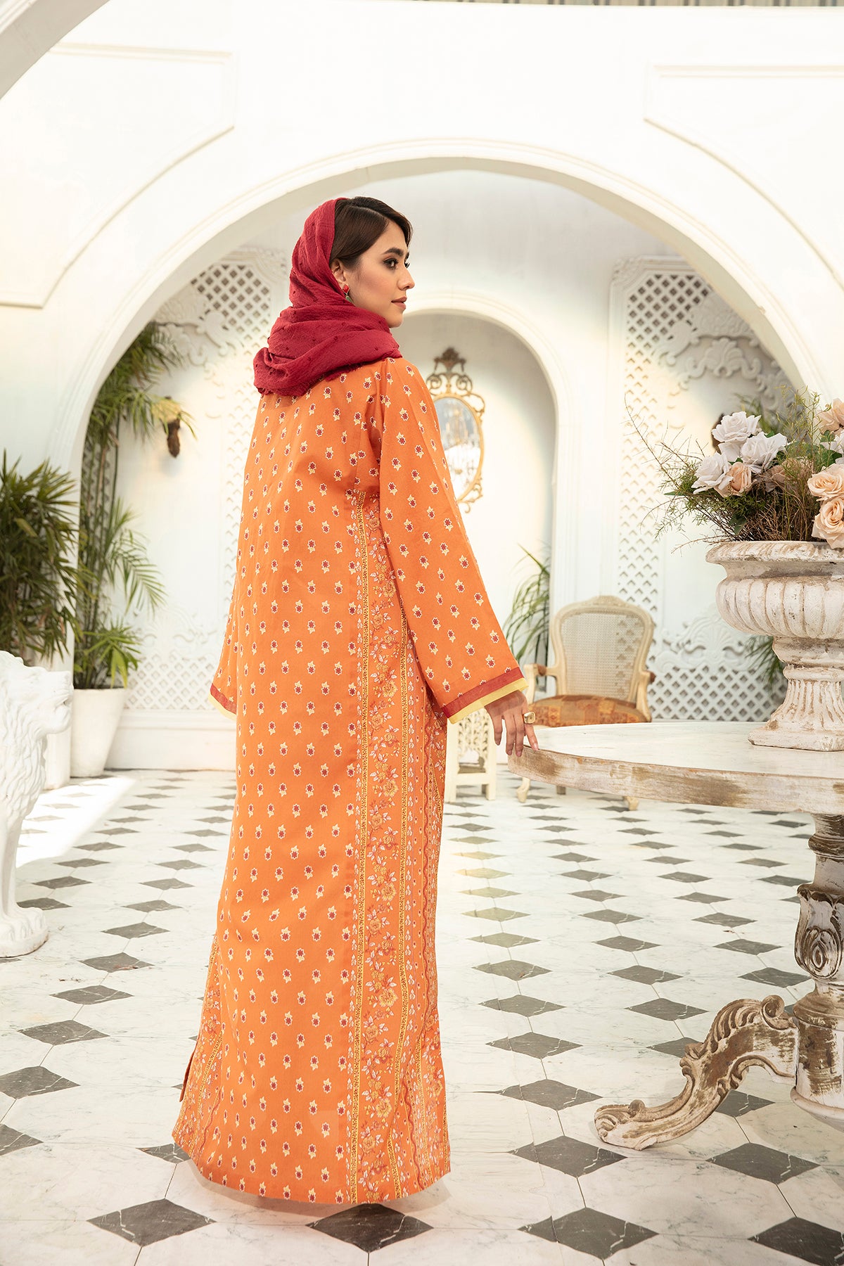 DS22-43-Printed Mix and Match Fustaan 1PC