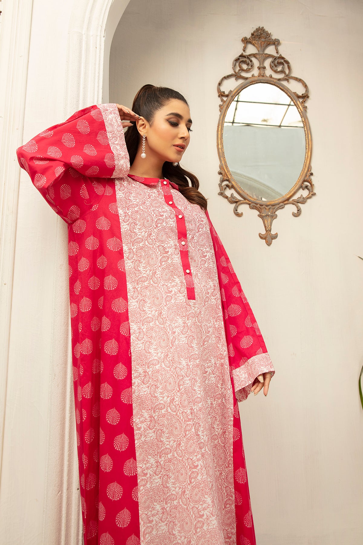DS22-66-Printed Mix and Match Fustaan 1PC