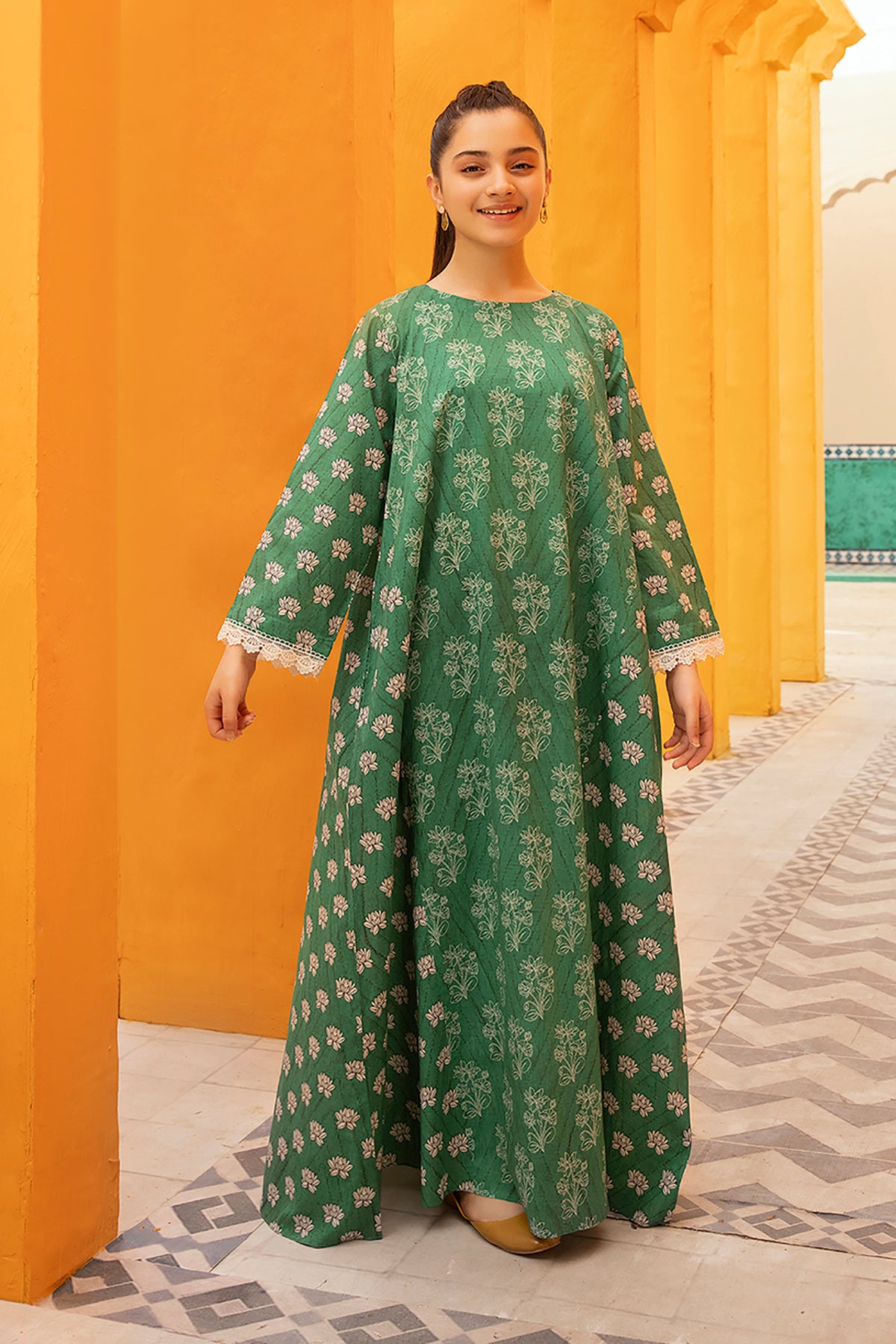 DS22-77- Printed Fustaan 1PC