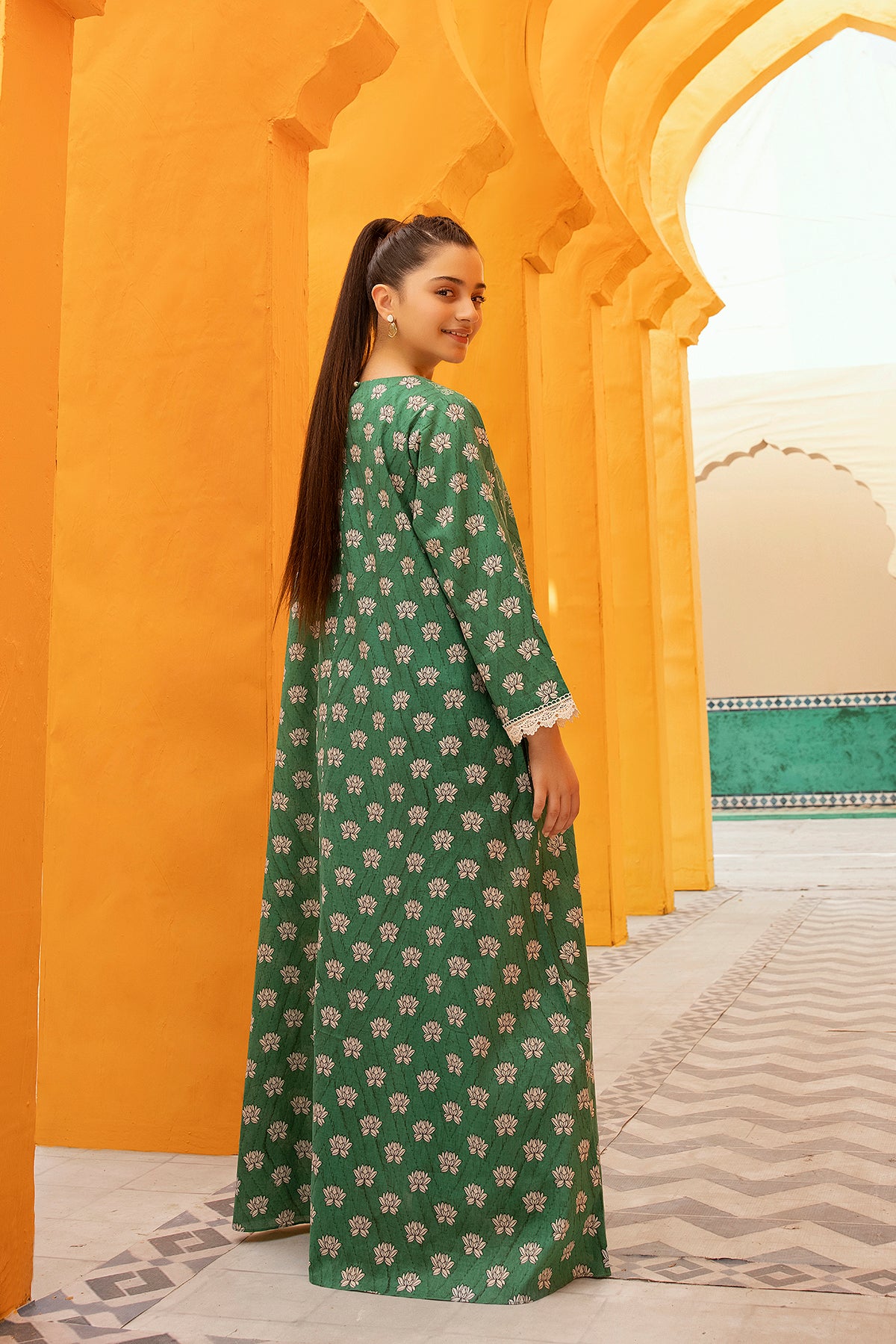 DS22-77- Printed Fustaan 1PC