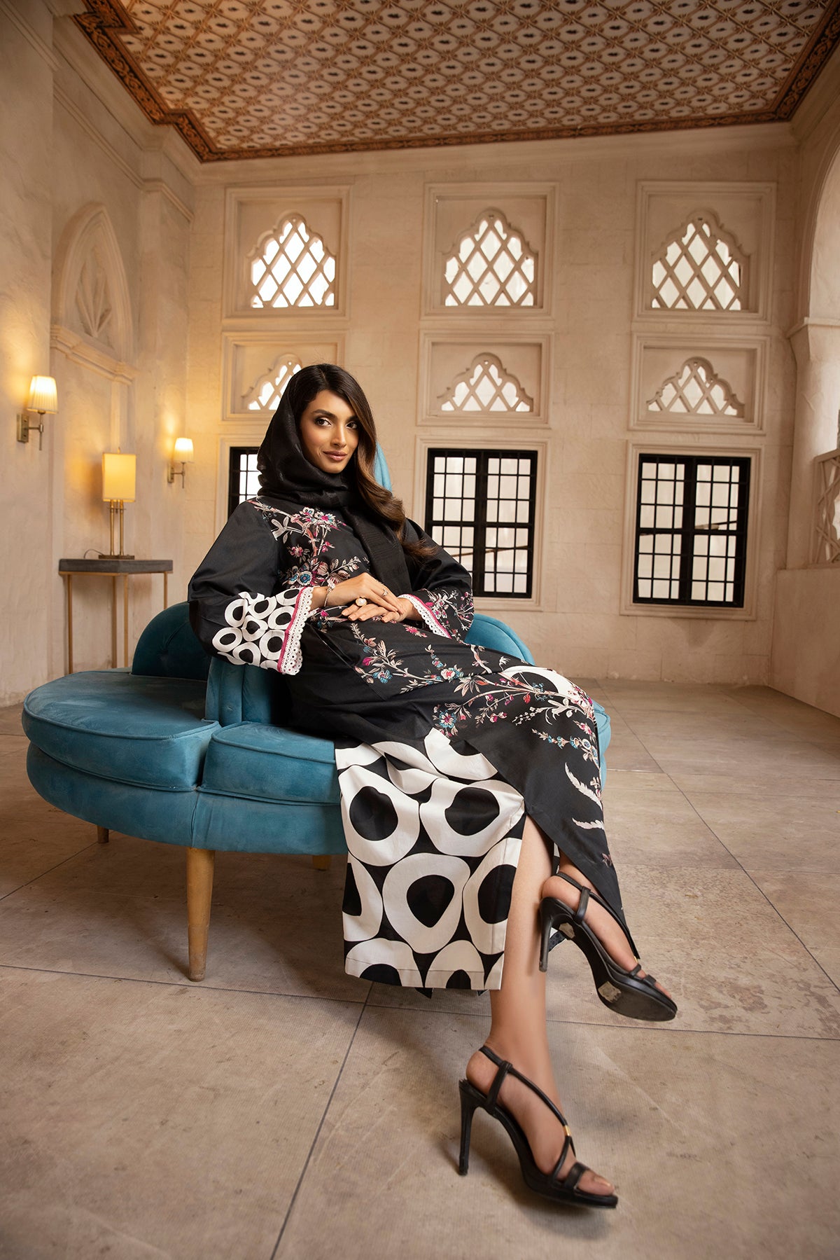 DS22-89- A-Line Printed Fustaan 1PC