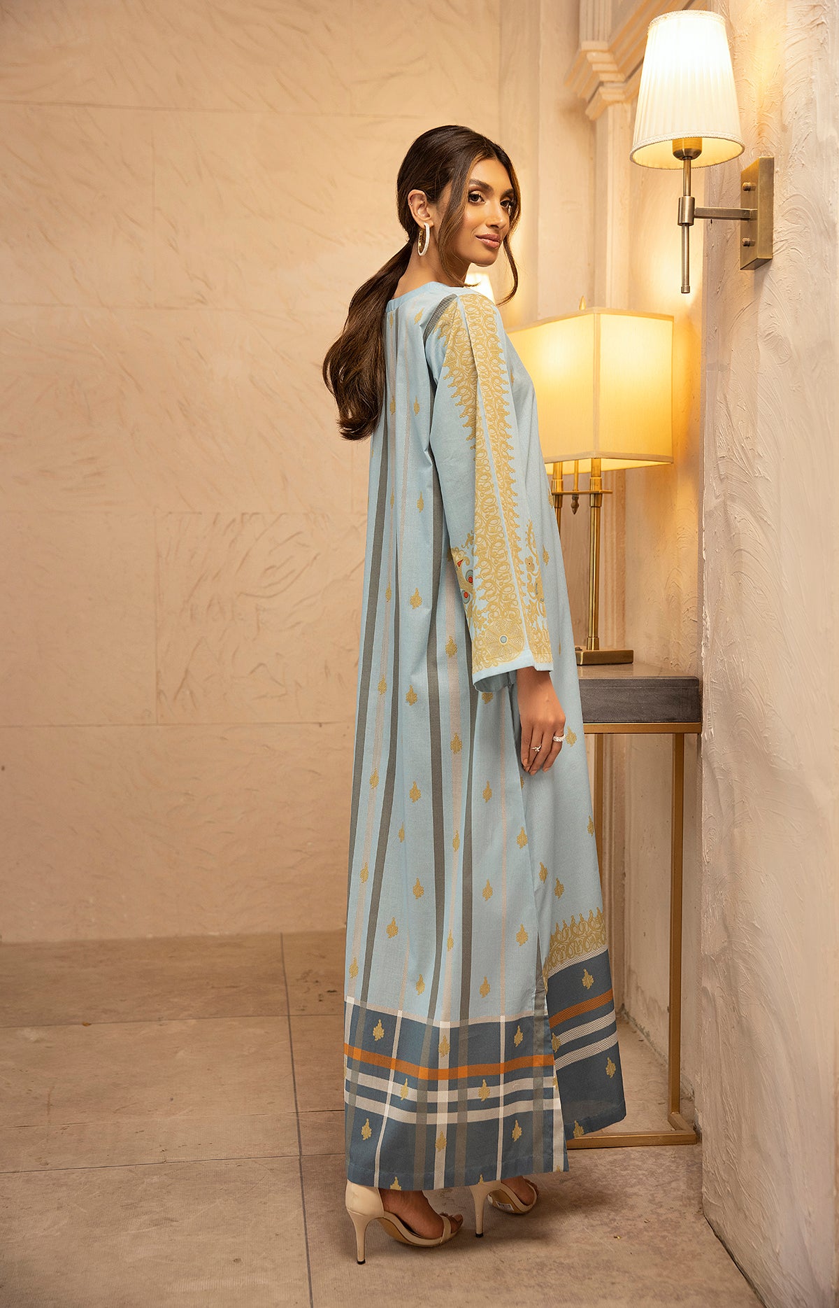 DS22-96- A-Line Printed Fustaan 1PC