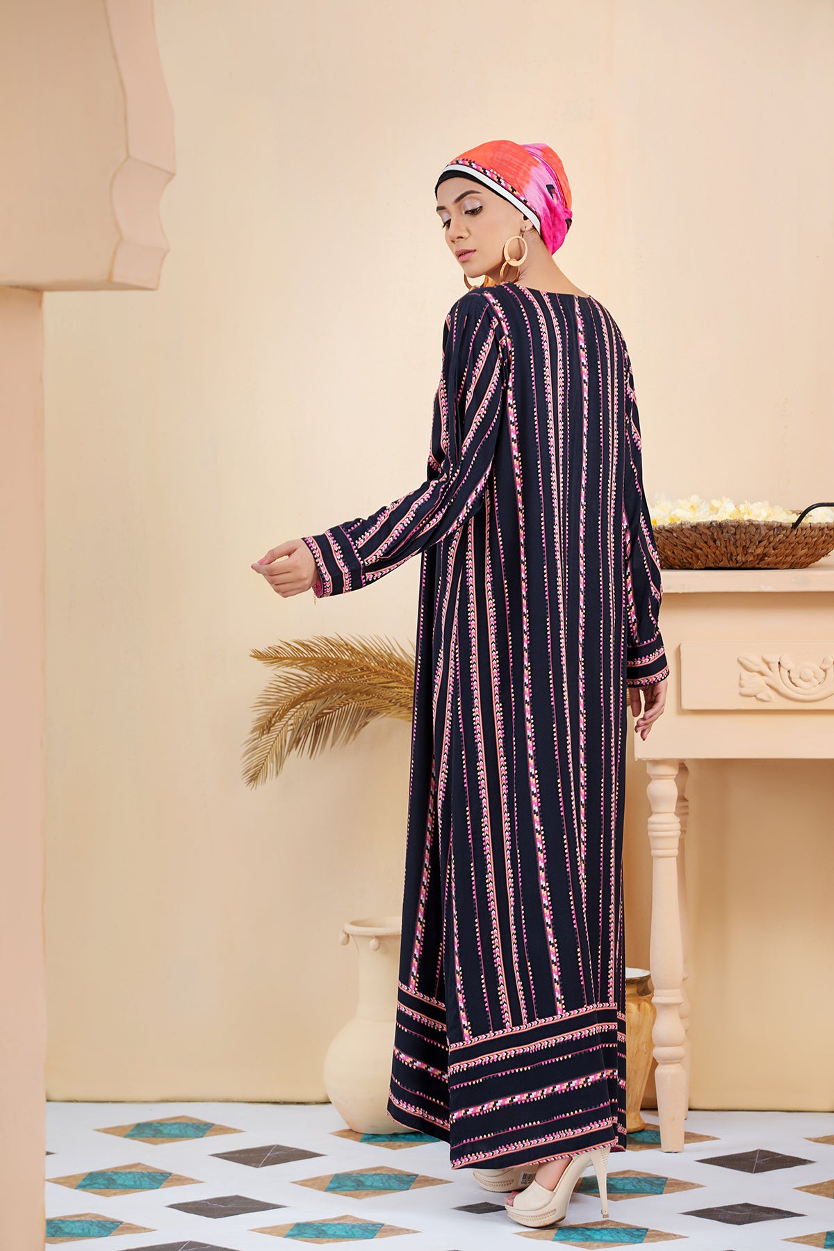 DSW20-06 Printed Stitched Fustaan 1PC