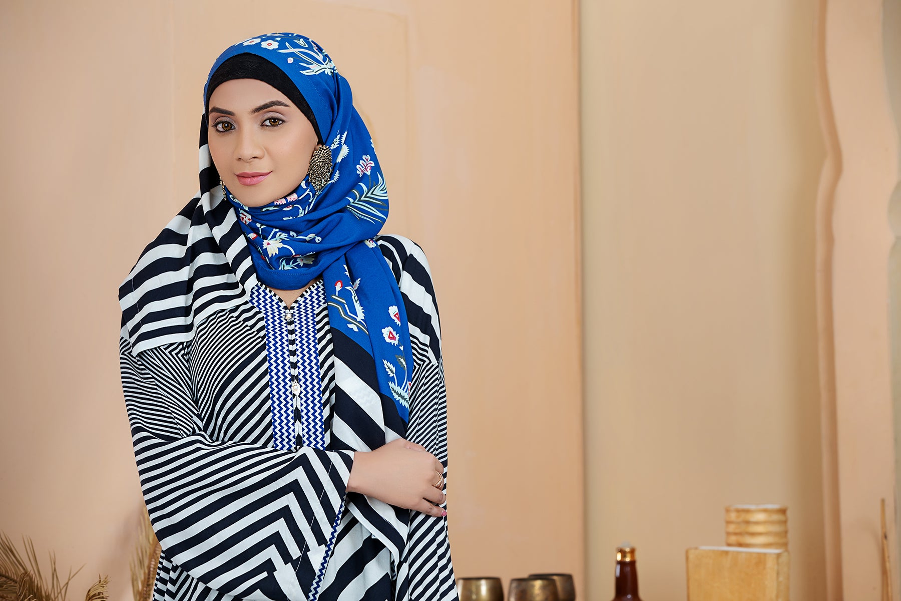 DSW20-17 Printed Stitched Fustaan 1PC