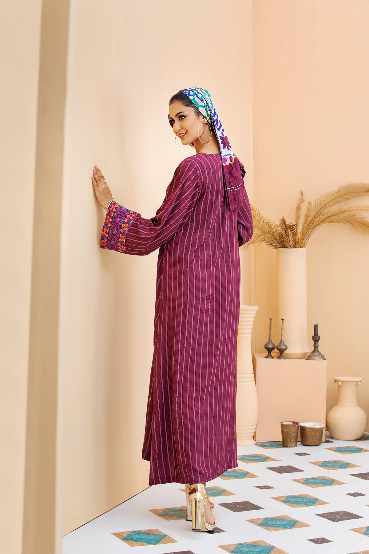 DSW20-19 Printed Embroidered Stitched Fustaan 1PC