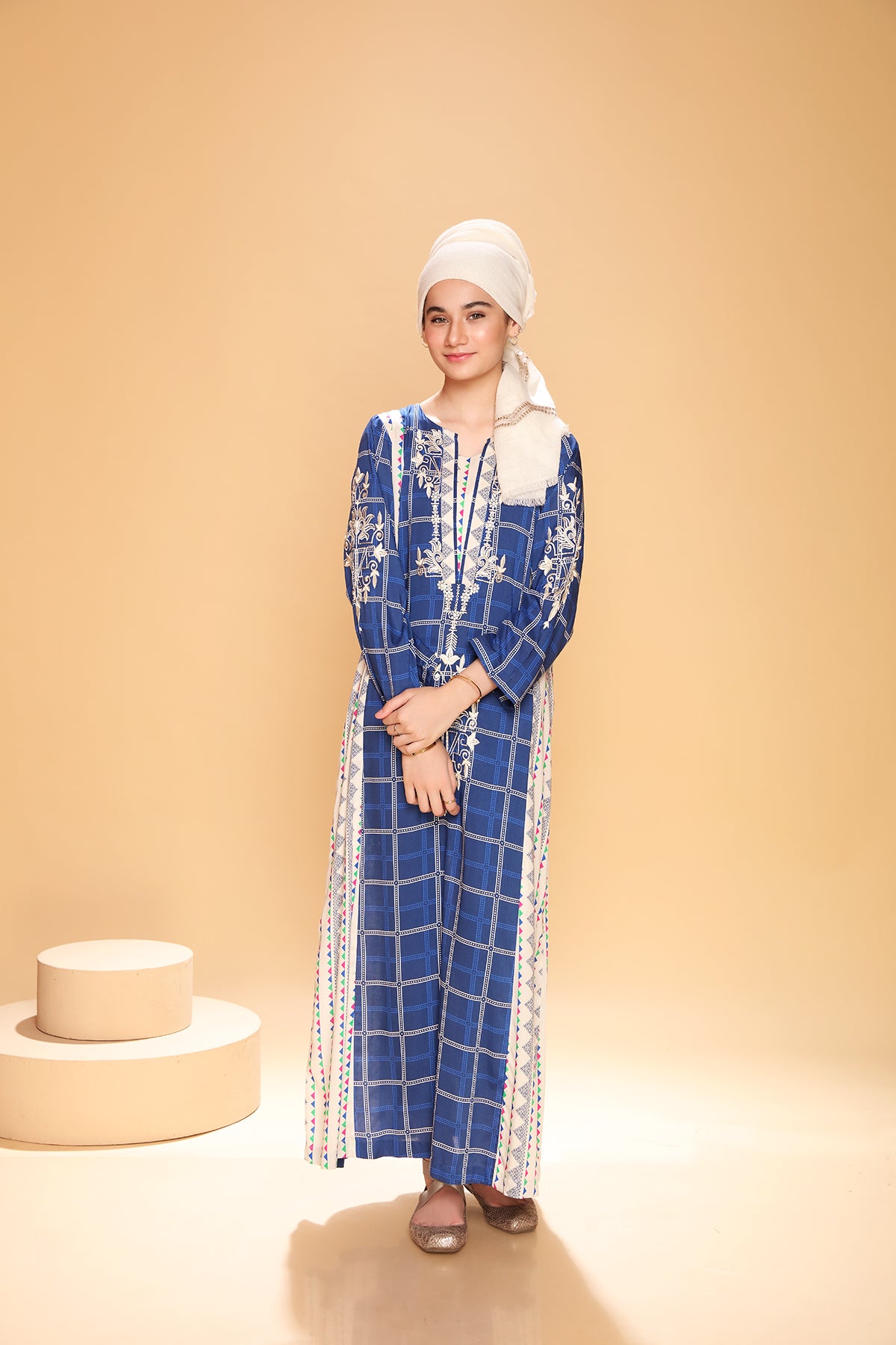 DSW21-17-Printed Embroidered 1PC