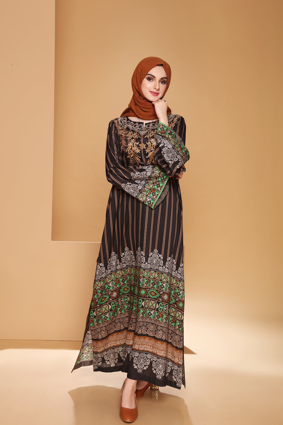 DSW21-25-Printed Embroidered 1PC