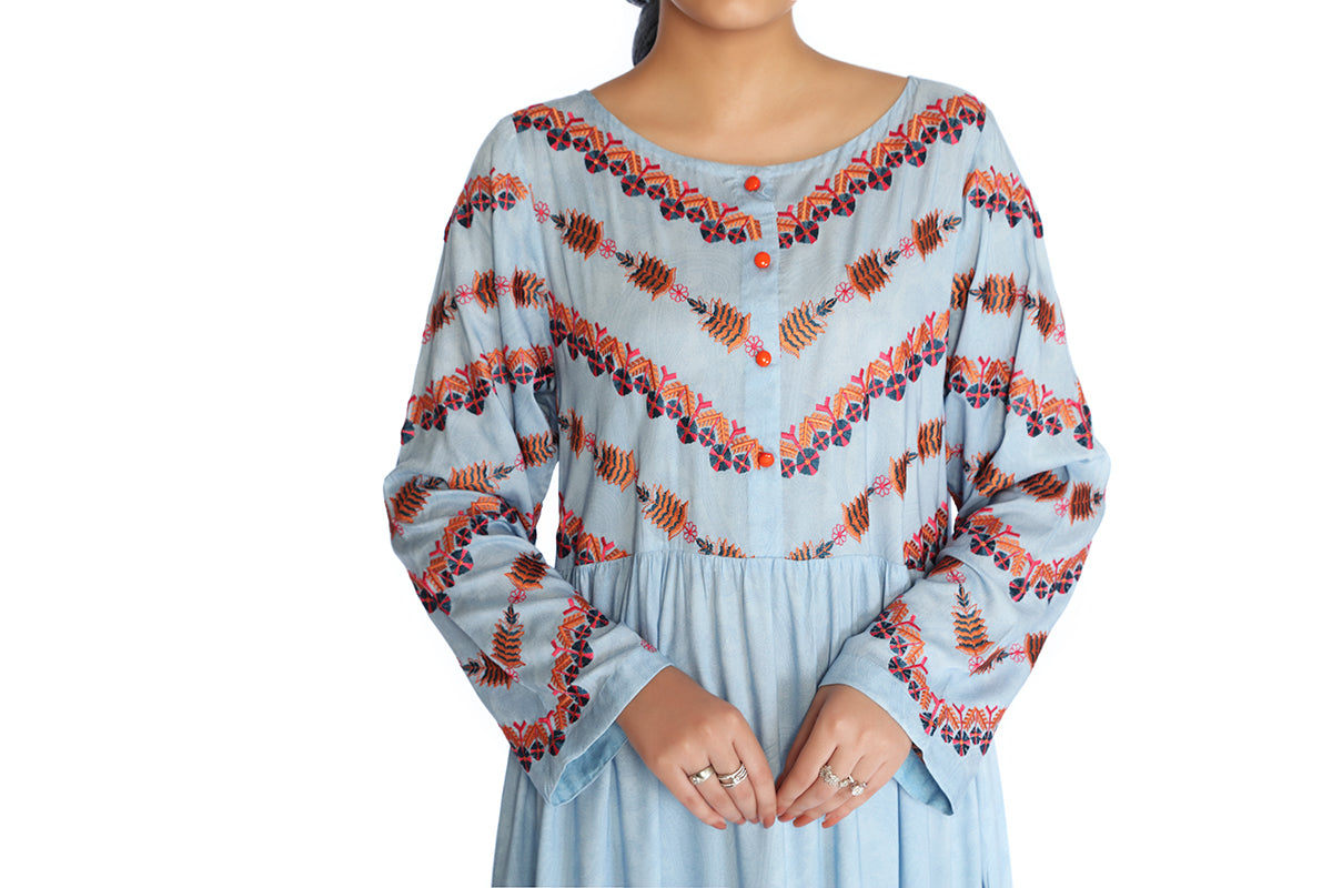 DSW21-27-Printed Embroidered 1PC