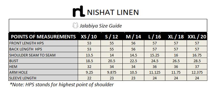 DW19-29 Grey Printed Embroidered Stitched Jalabiya – 1PC - Nishat Linen UAE