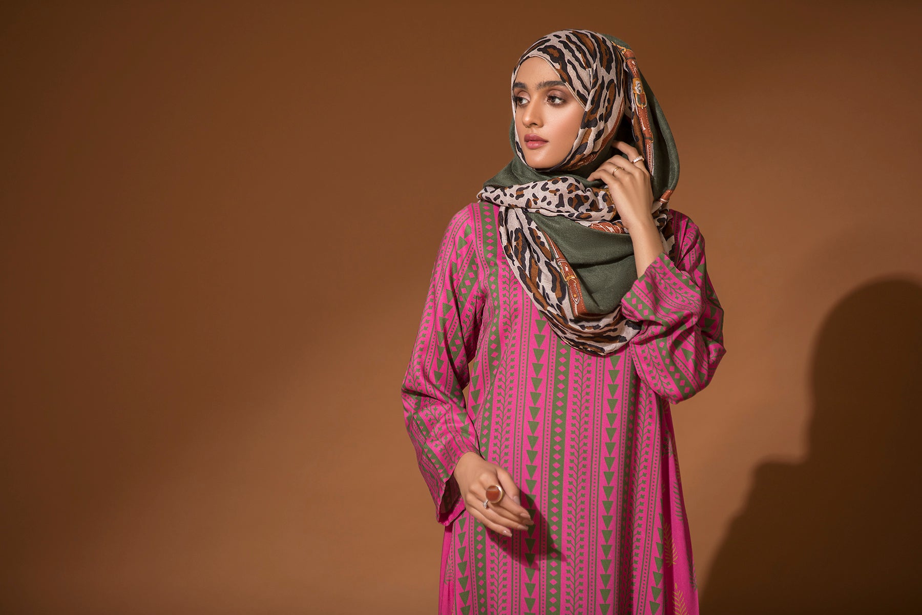 DW20-02 Printed Stitched Fustaan for Kids - 1PC