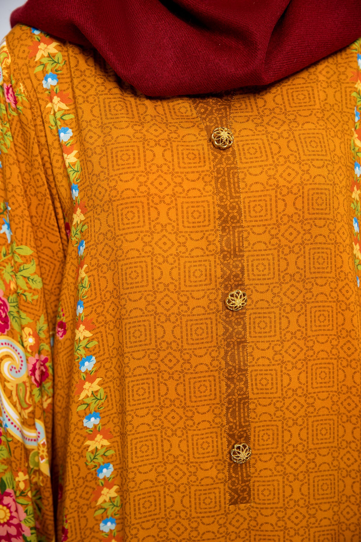 DW21-15-Printed Embroidered 1PC