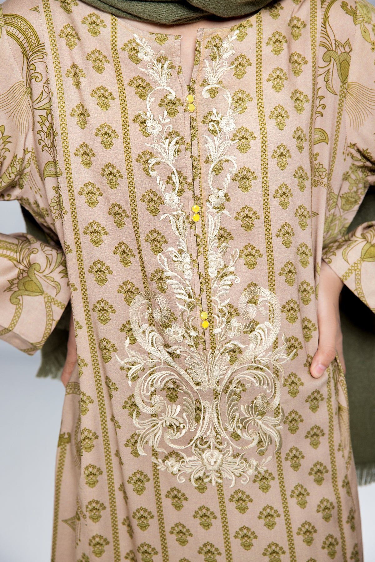 DW21-19-Printed Embroidered 1PC