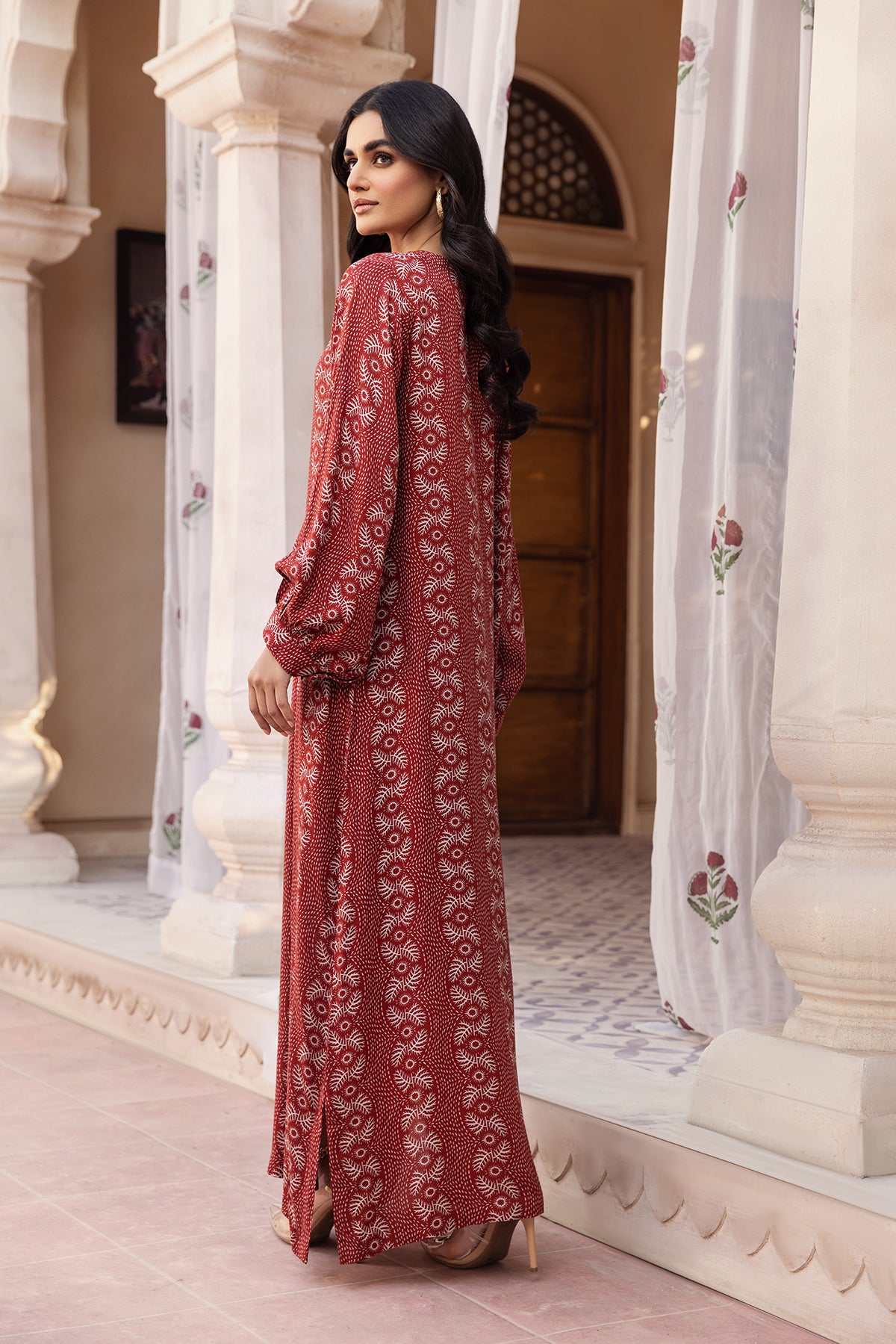 DW22-60-Printed Fustaan 1PC