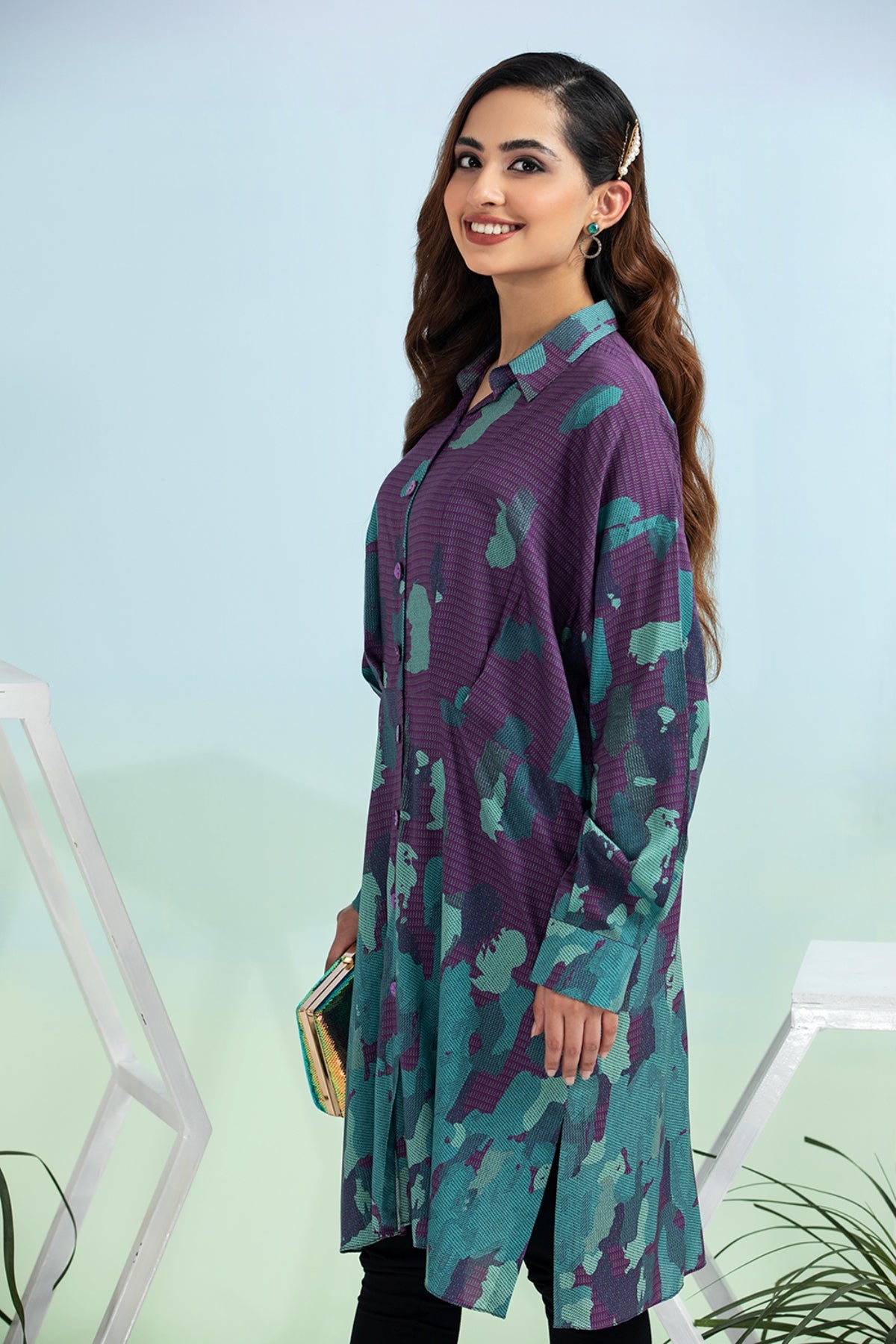 FS21-33 Printed Micro-Modal Tunic