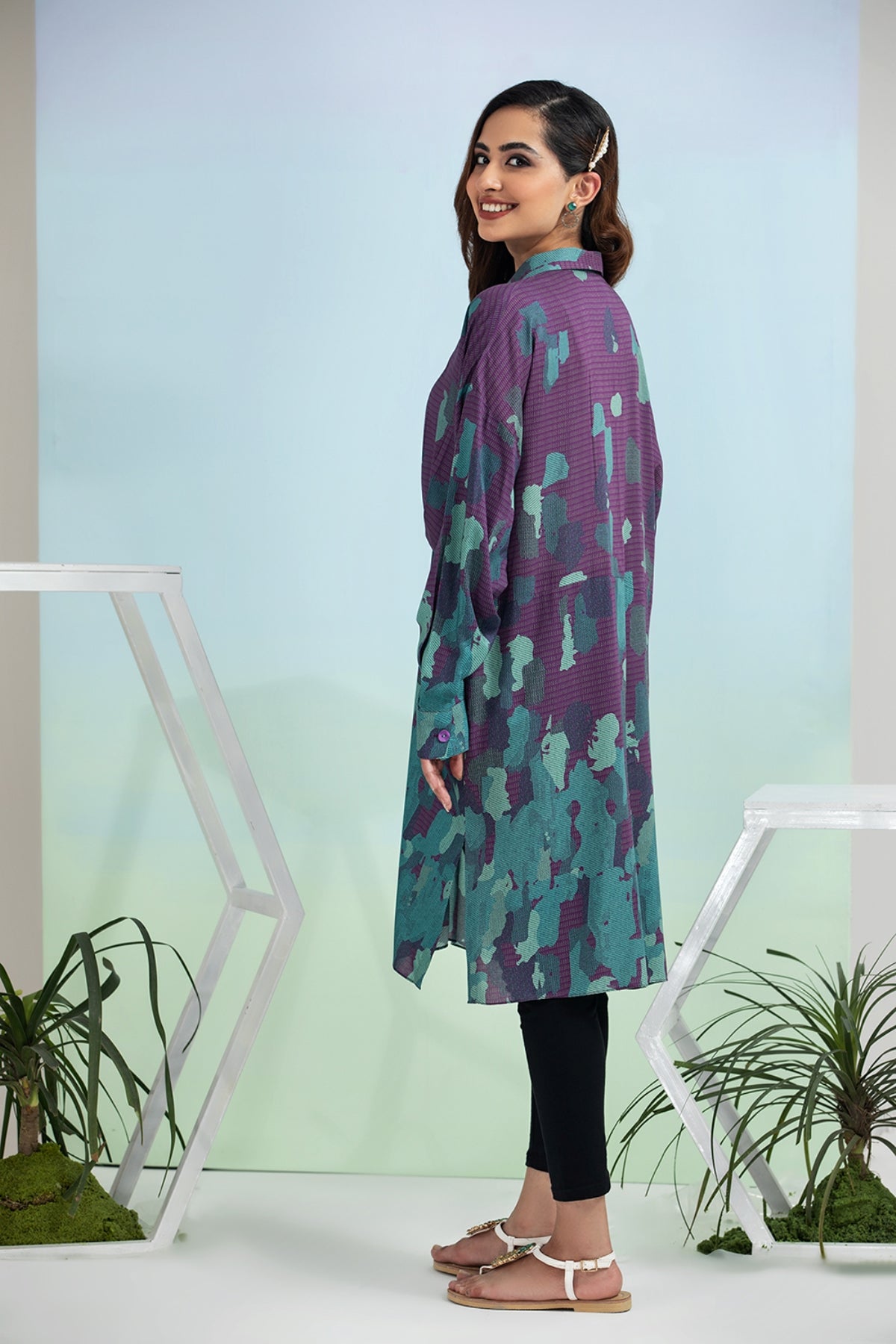 FS21-33 Printed Micro-Modal Tunic