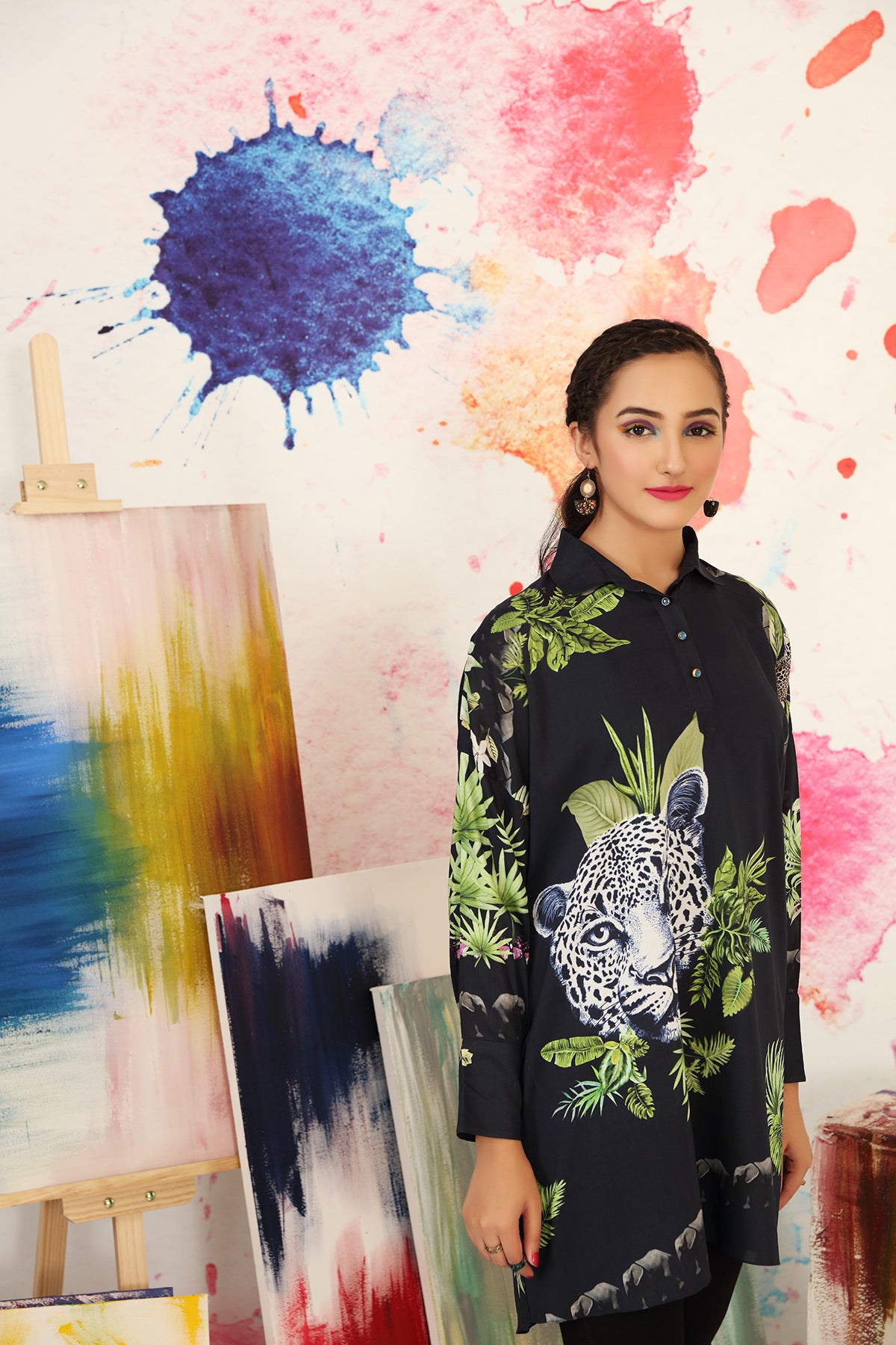 FS21-57-Printed Micro-Modal Tunic