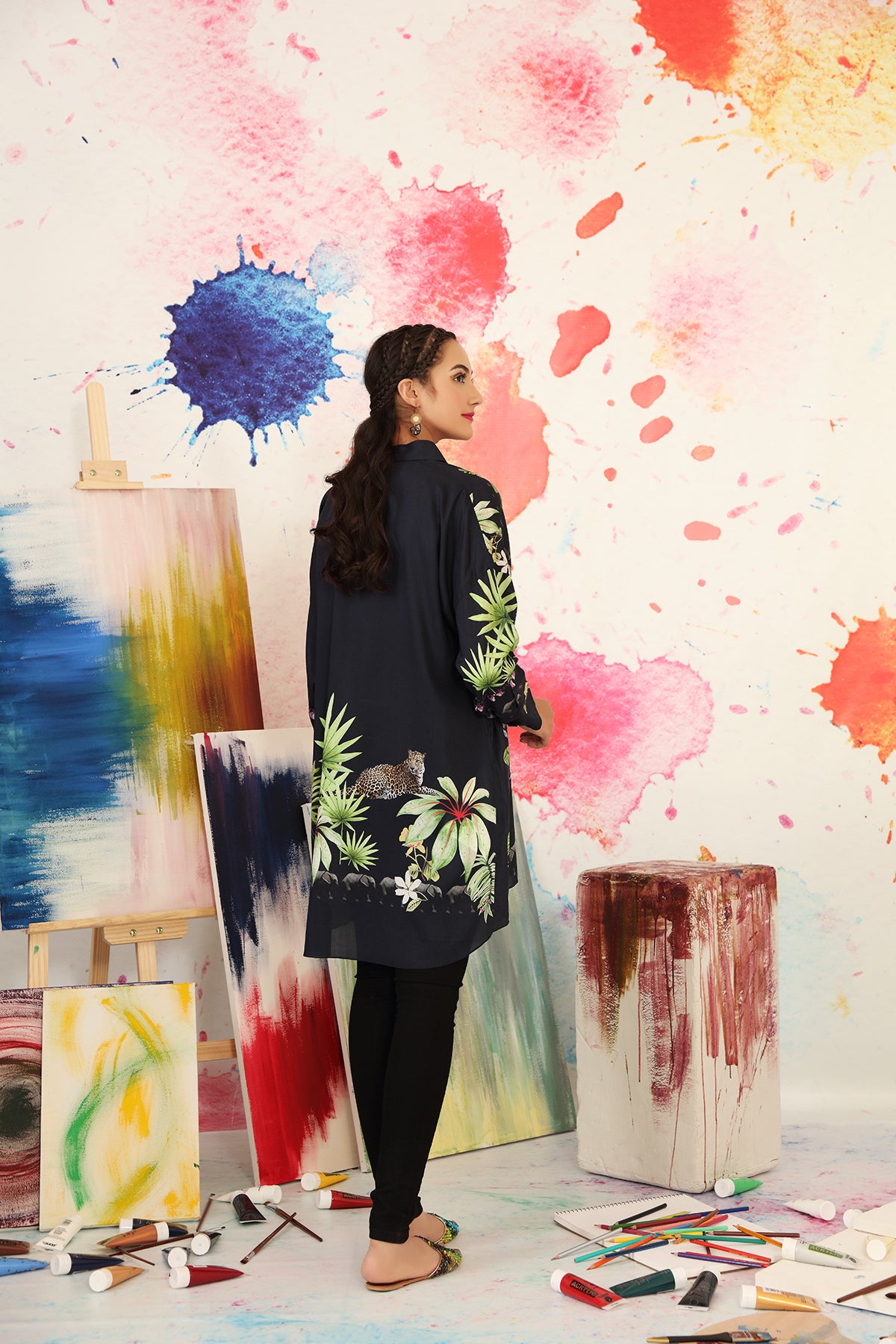 FS21-57-Printed Micro-Modal Tunic