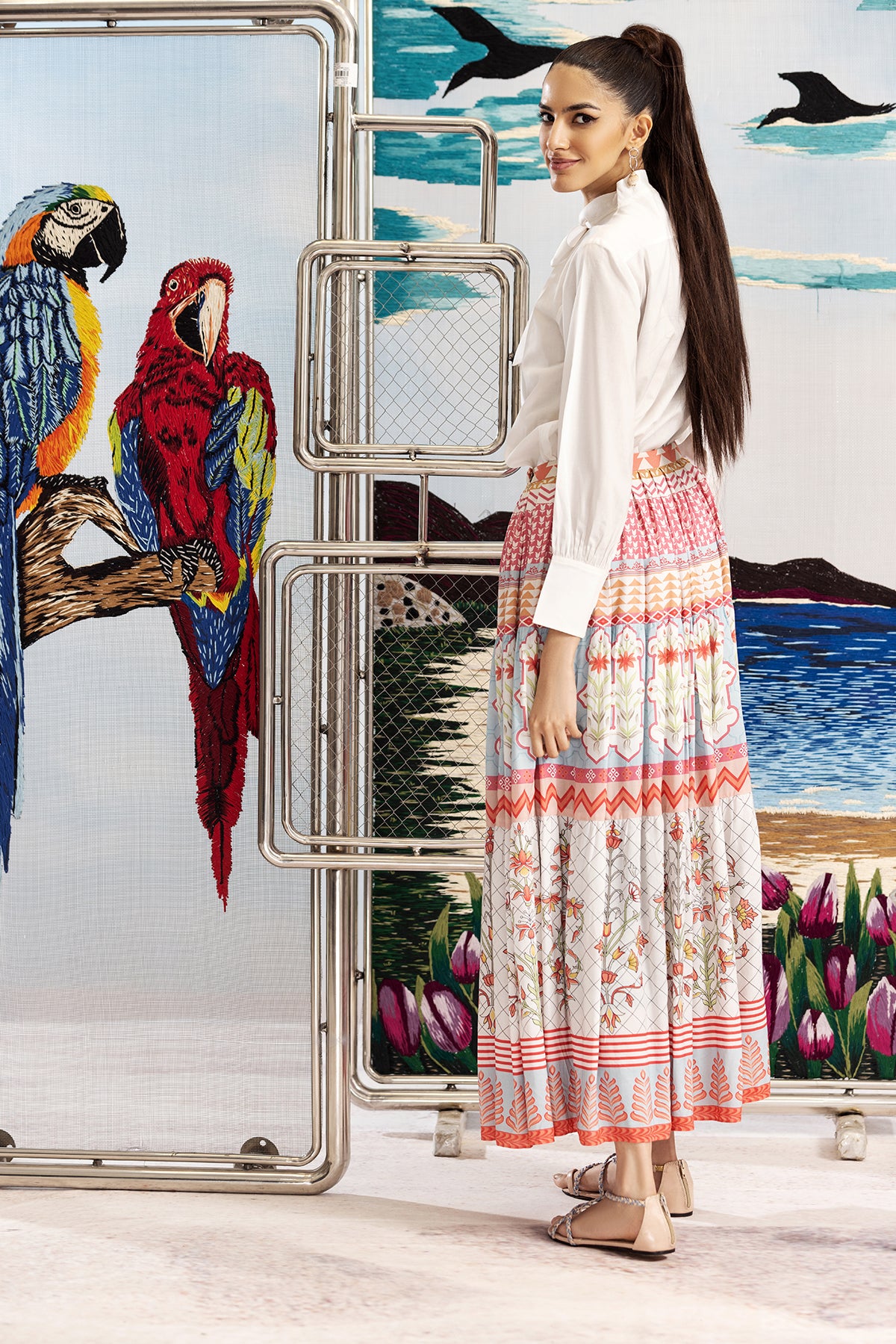 FS22-46-Printed Skirt