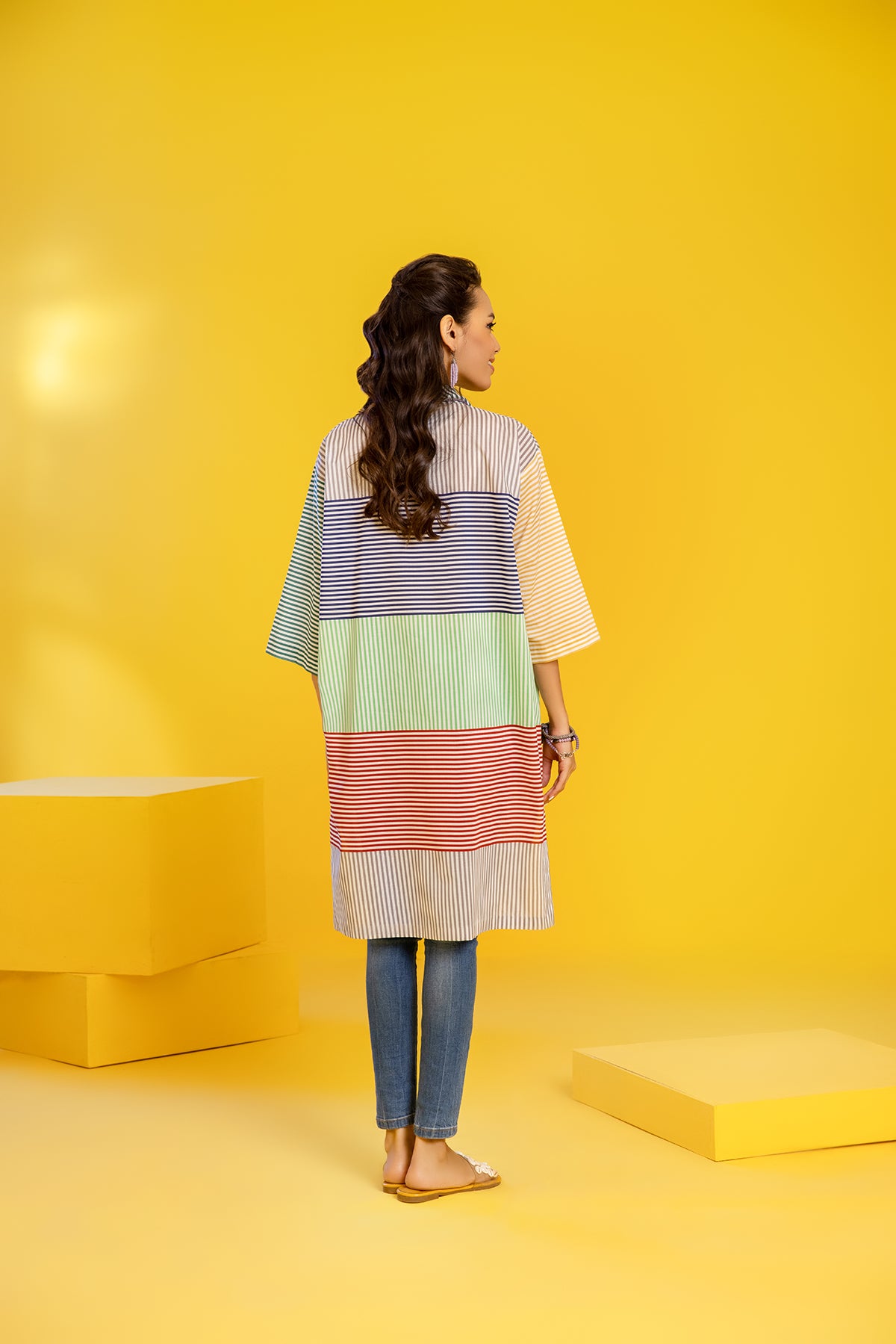 FS22-69-Collar Neck Printed Shirt