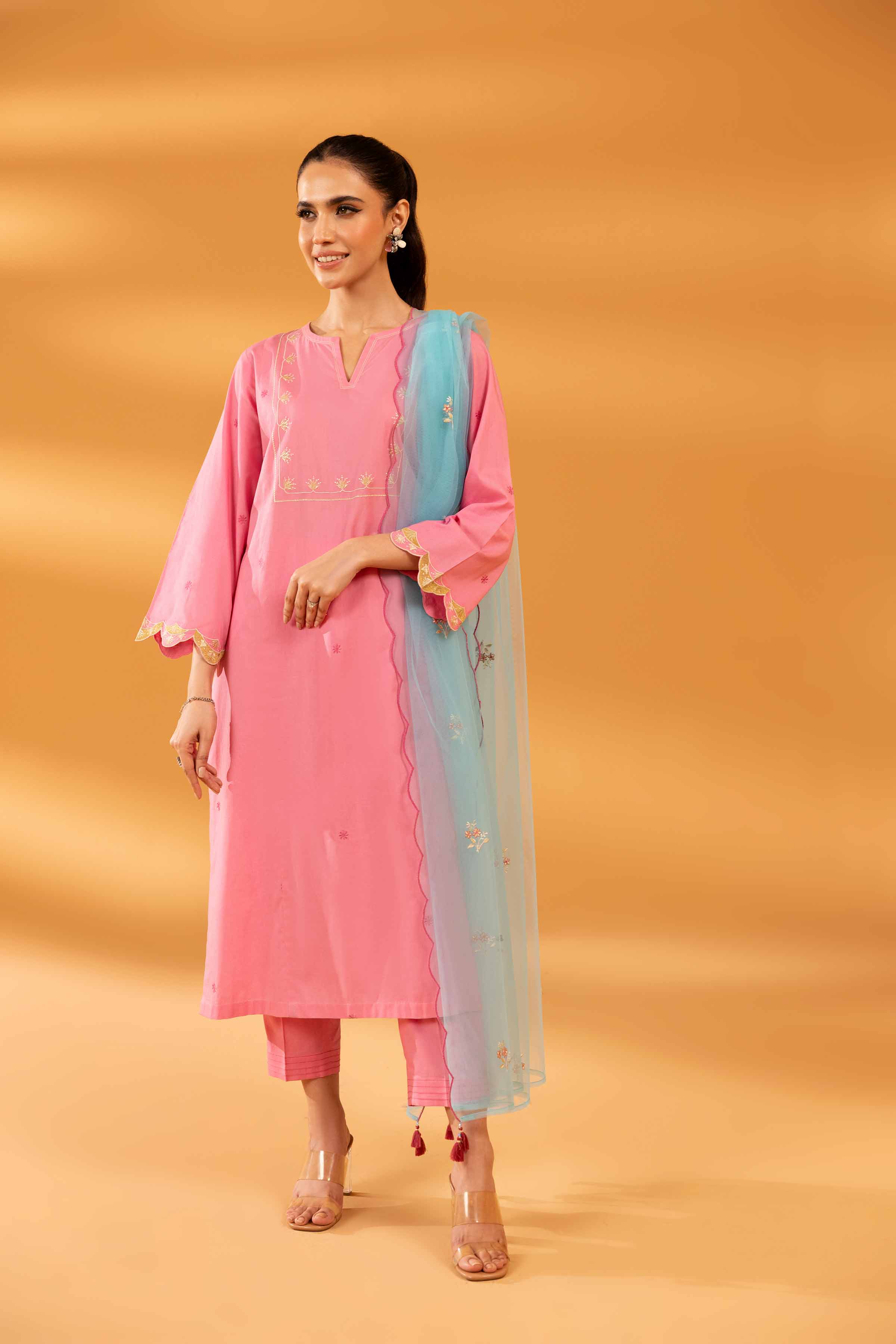 3 Piece - Embroidered Suit - KPS24-15