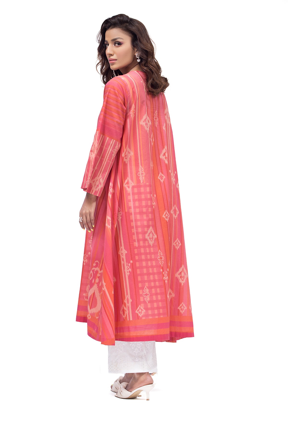 PE22-01-Printed Flared Shirt 1PC