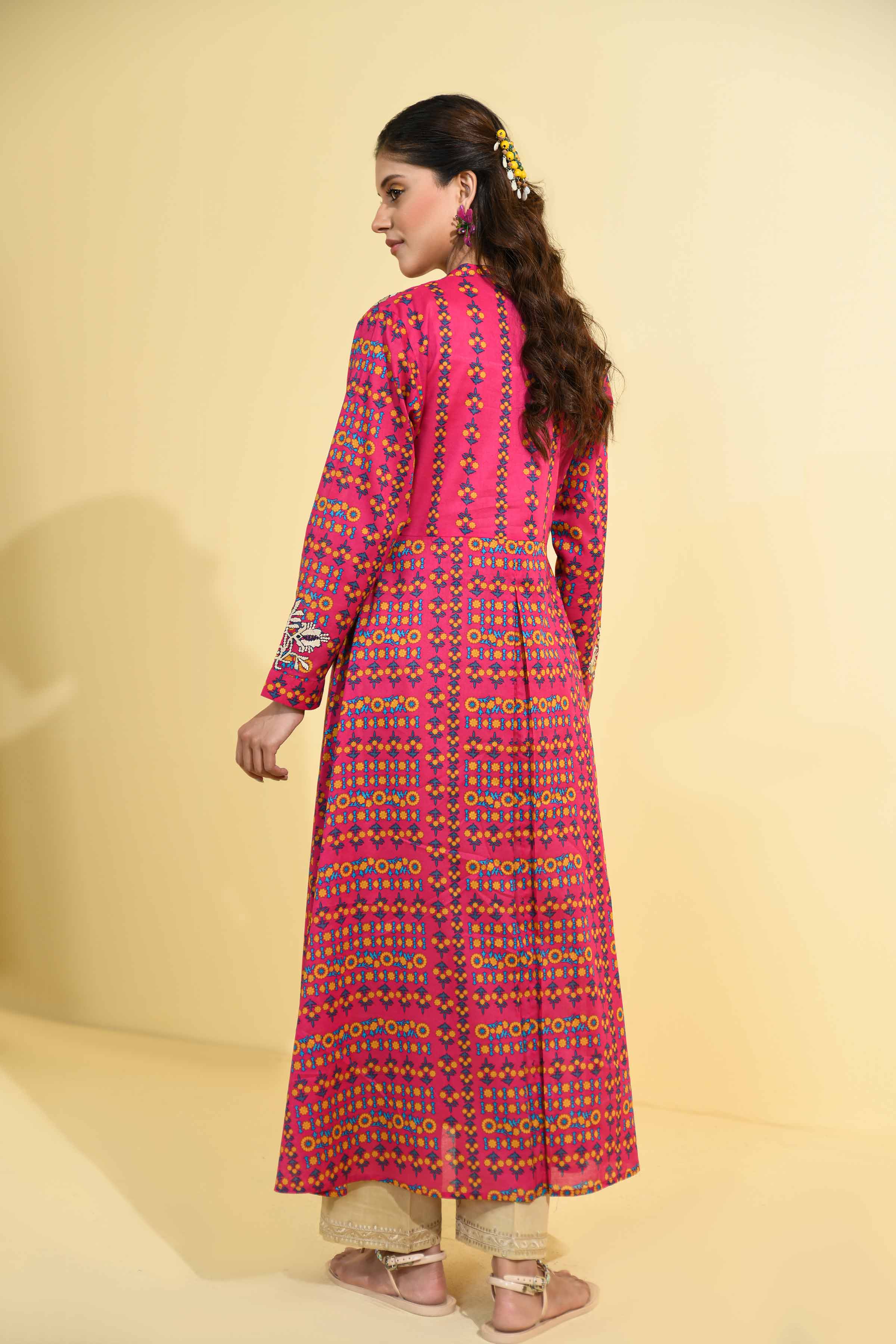 Printed Embroidered Shirt - PE23-109