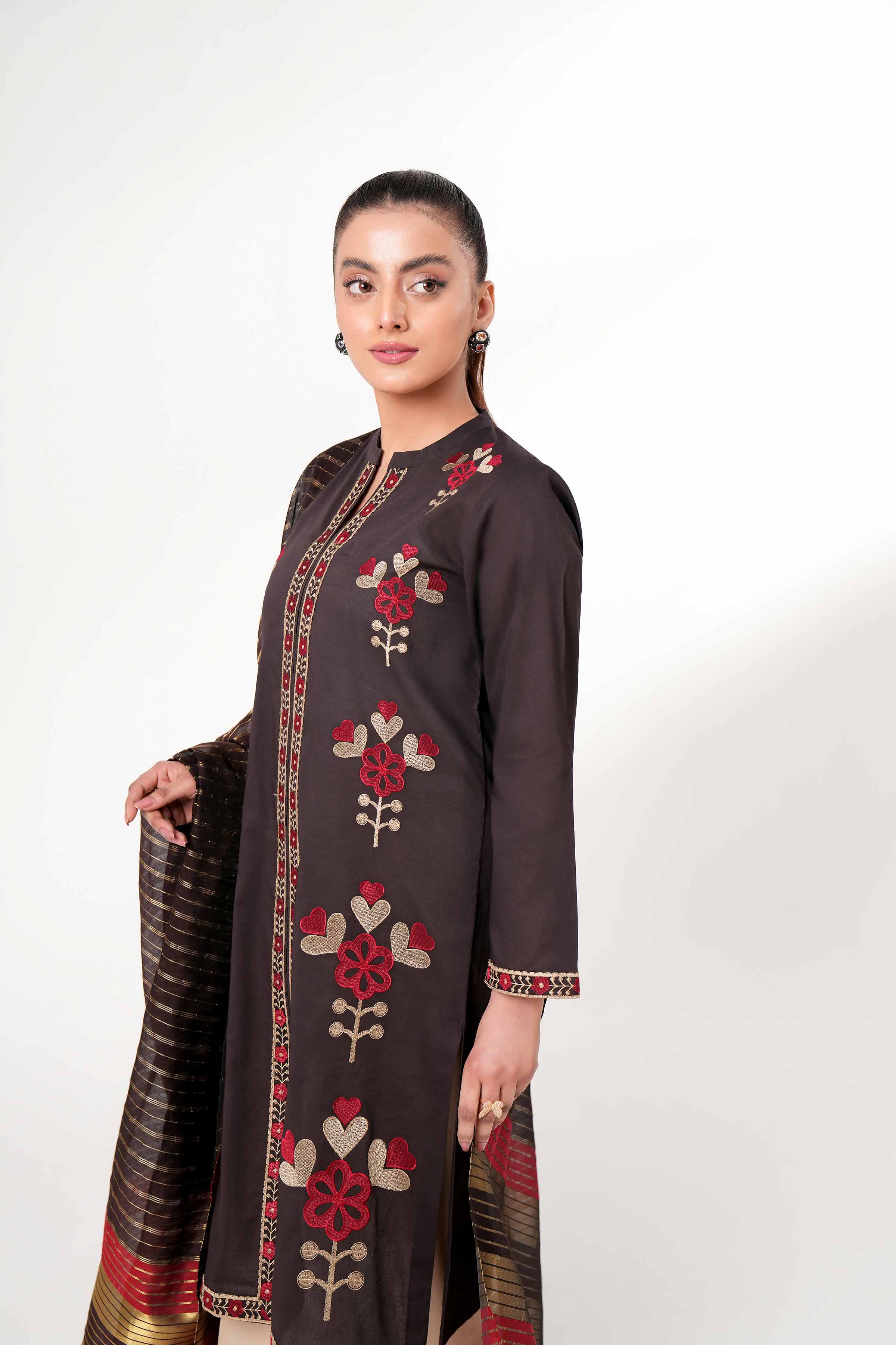 2 Piece - Embroidered Suit - PE24-45