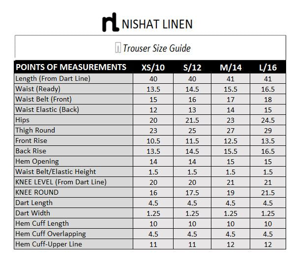 PS18-294 Off White Dyed Cambric Straight Trouser for Women - Nishat Linen UAE