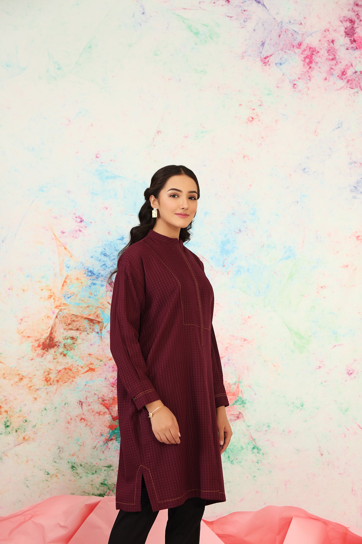 PS21-107- Jacquard Trendy Shirt