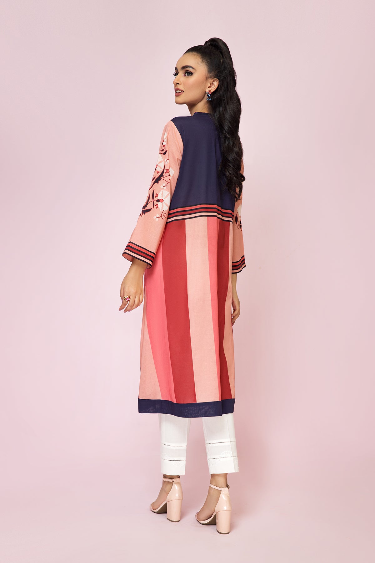 PS22-21-Printed A-Line Shirt 1PC