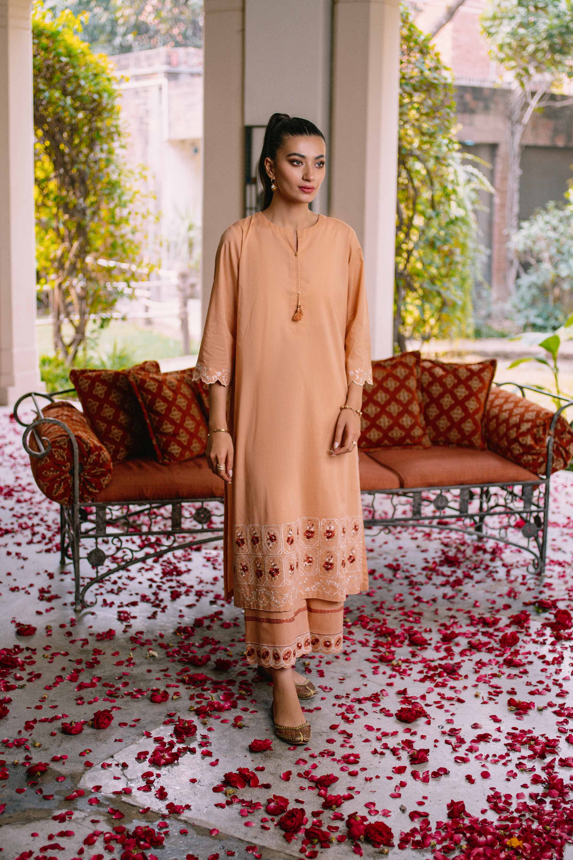 2 Piece - Embroidered Suit - PS23-14