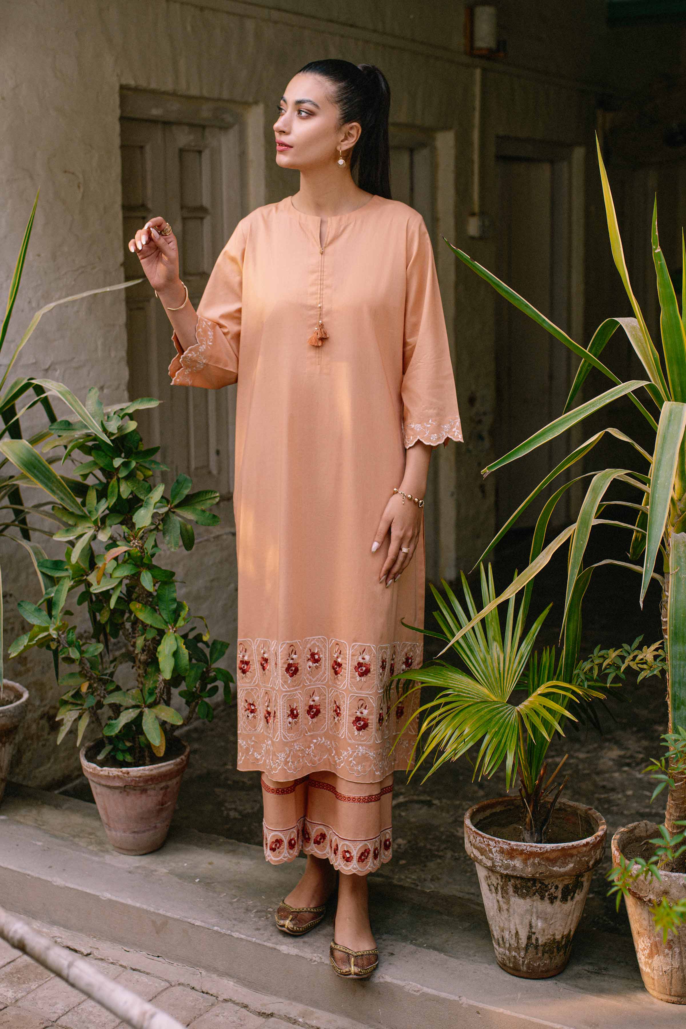 2 Piece - Embroidered Suit - PS23-14