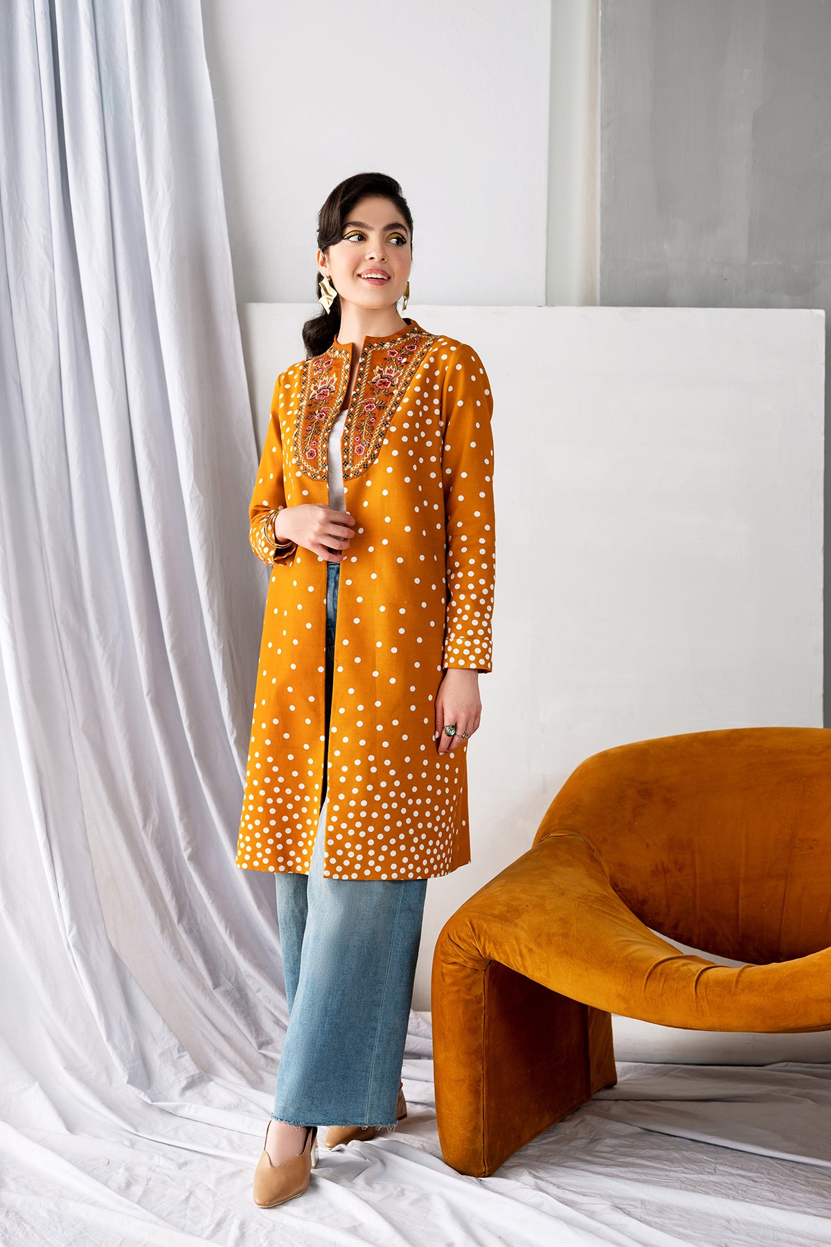 PW21-157-Printed Embroidered 1PC
