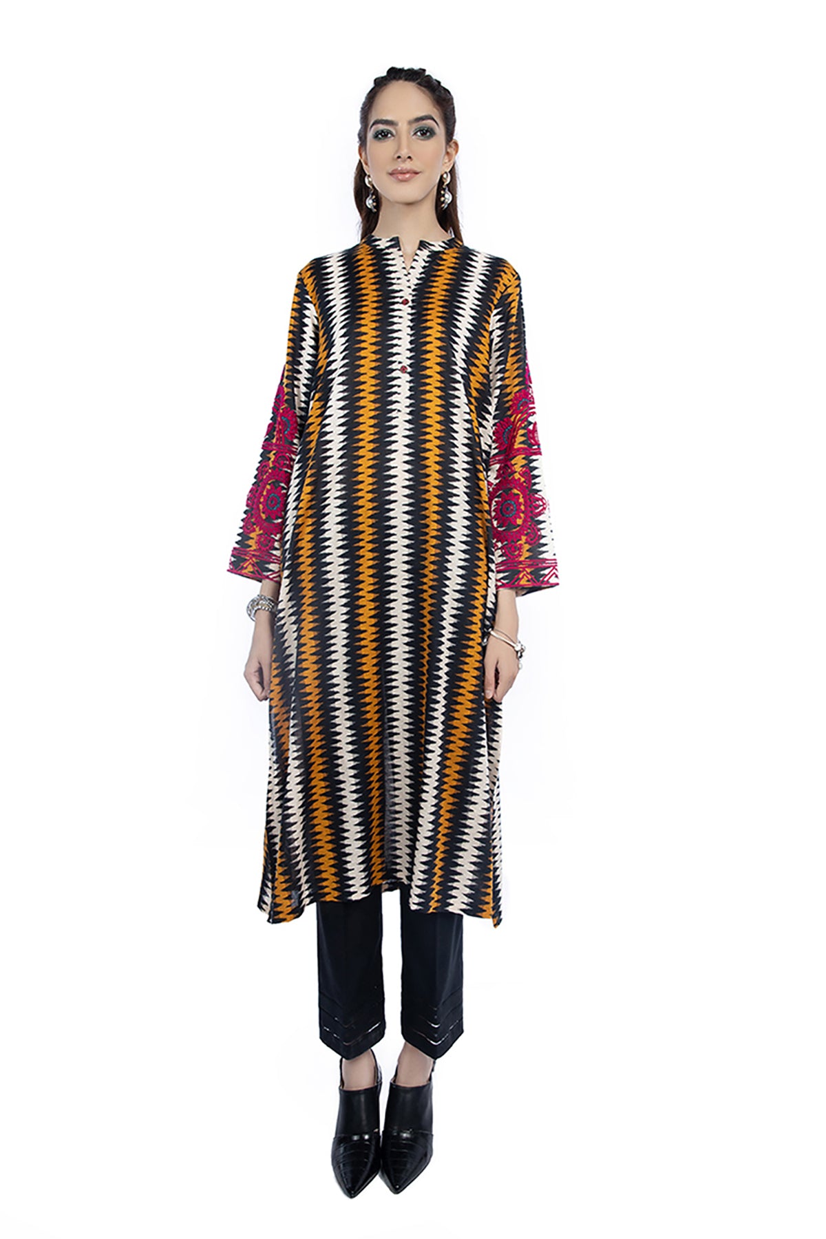 PW21-80-Printed Embroidered 1PC